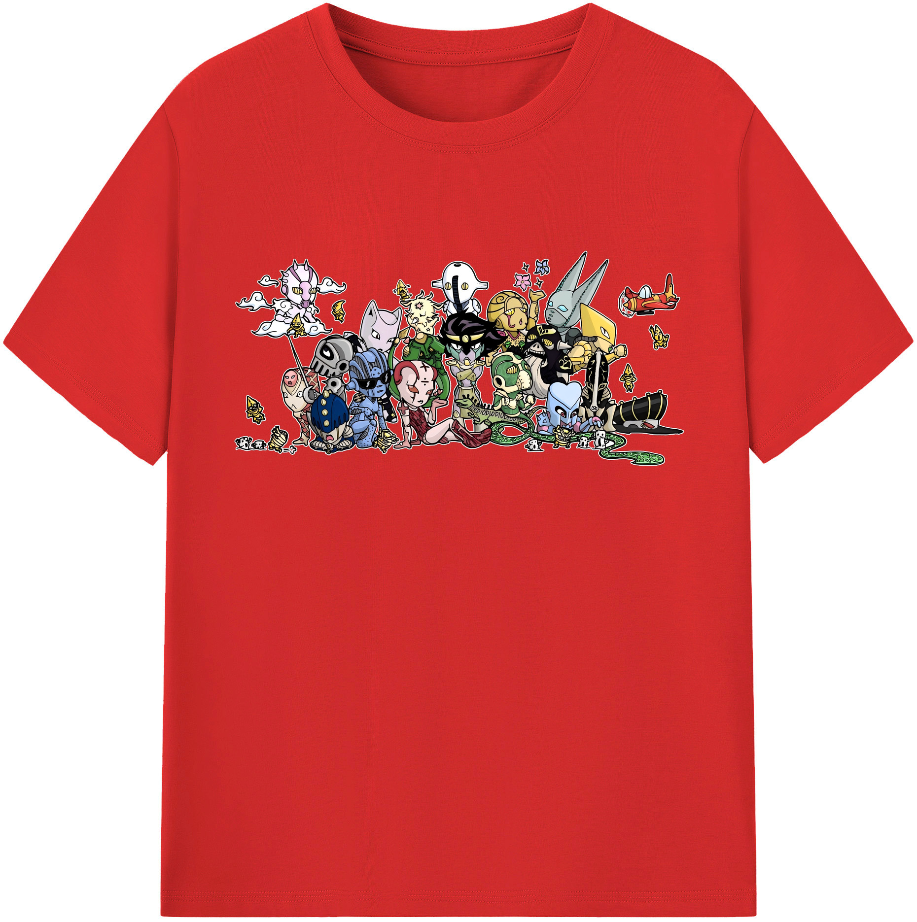 （画像用） ジョジョの奇妙な冒険 JoJo's Bizarre Adventure 綿100％半袖Tシャツ（フロントプリント）