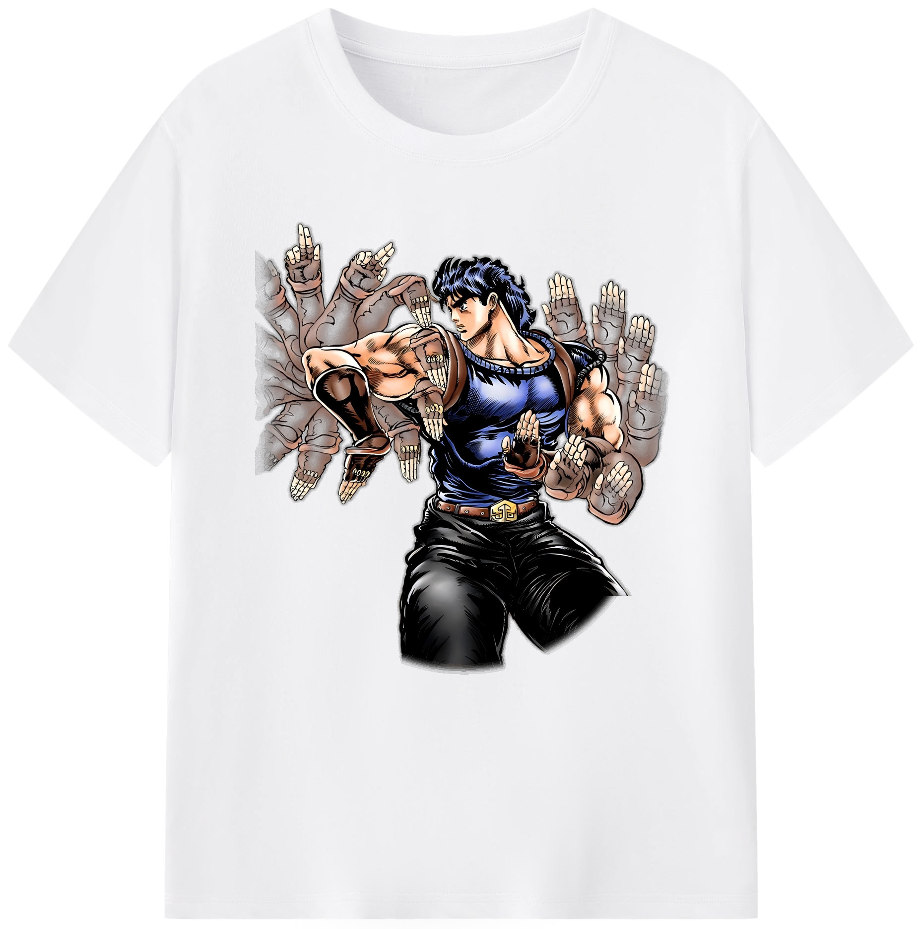 （画像用） ジョジョの奇妙な冒険 /ジョナサン?ジョースター JoJo's Bizarre Adventure Jonathan Joestar 綿100％半袖Tシャツ（フロントプリント）