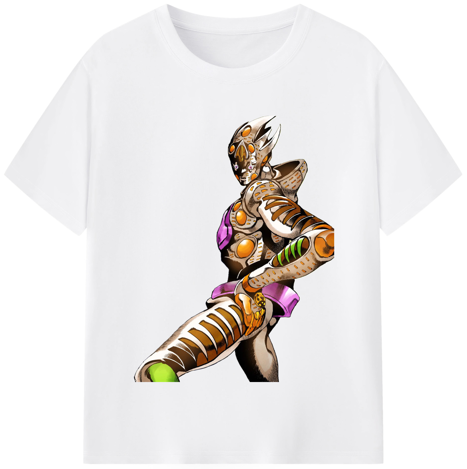 （画像用） ジョジョの奇妙な冒険 ジョルノ?ジョバァーナ JoJo's Bizarre Adventure Giorno Giovanna 綿100％半袖Tシャツ（フロントプリント）