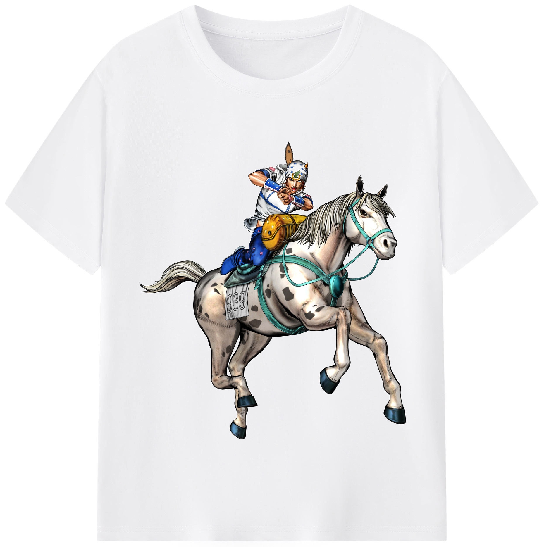（画像用） ジョジョの奇妙な冒険 ジョナサン?ジョースター JoJo's Bizarre Adventure Jonathan Joestar 綿100％半袖Tシャツ（フロントプリント）