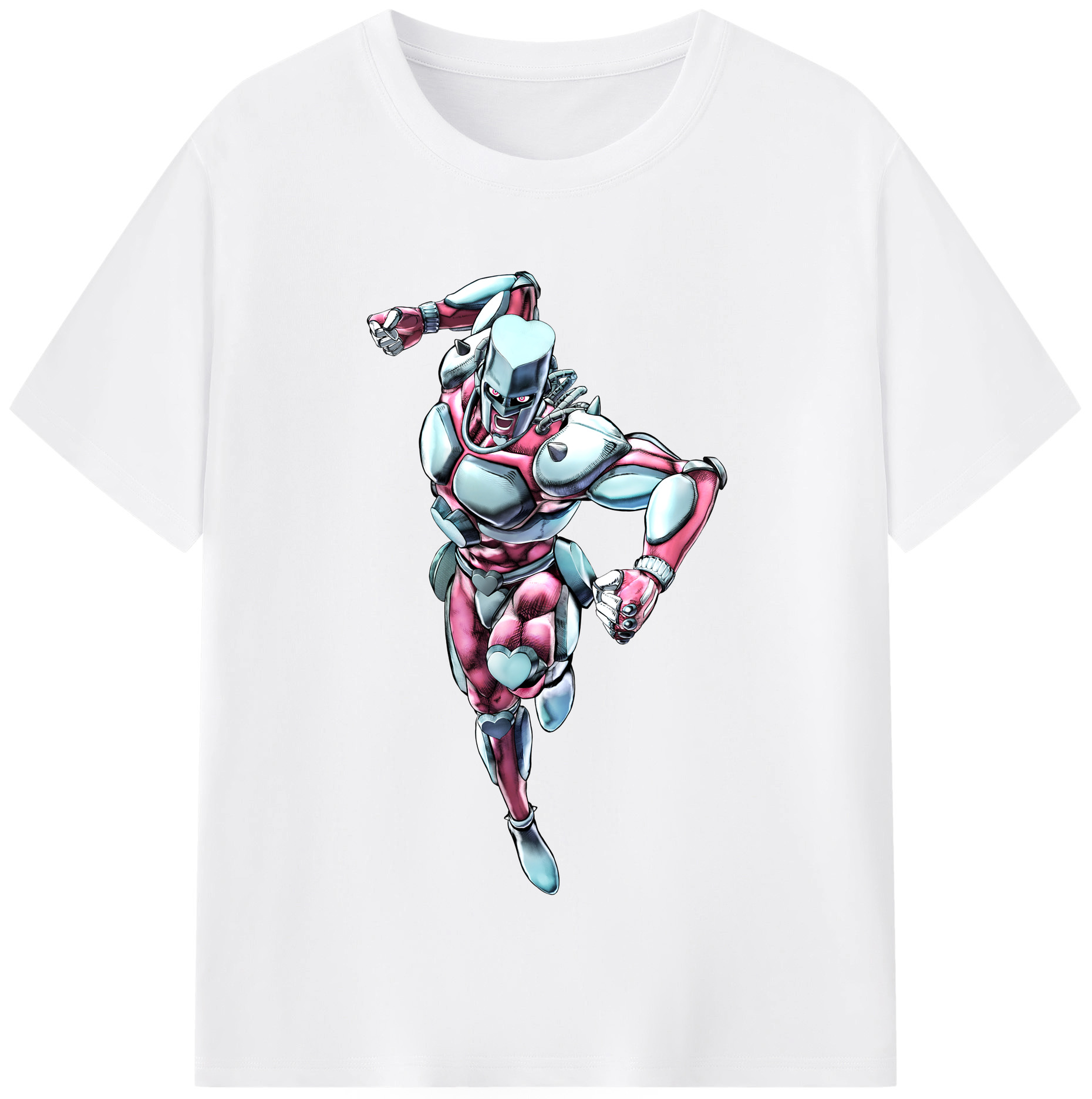 （画像用） ジョジョの奇妙な冒険 ひがしかた じょうすけ JoJo's Bizarre Adventure Higashikata Josuke 綿100％半袖Tシャツ（フロントプリント）