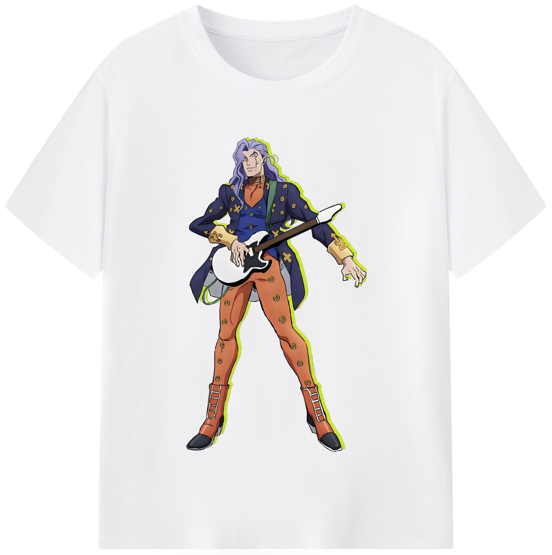 （画像用） ジョジョの奇妙な冒険 おといし あきら JoJo's Bizarre Adventure Akira Otoishi 綿100％半袖Tシャツ（フロントプリント）