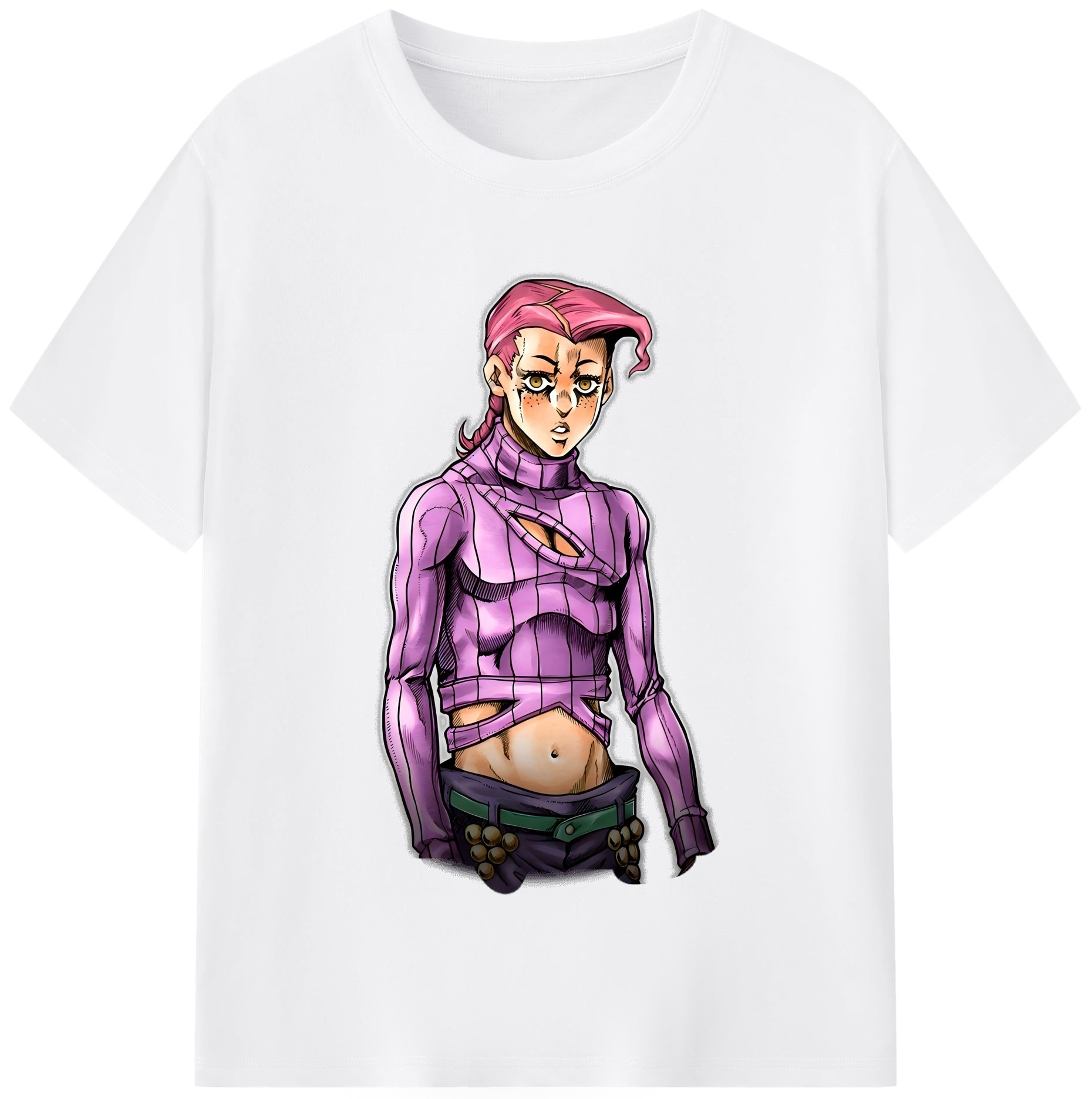 （画像用） ジョジョの奇妙な冒険 ビネガー?ドッピオ JoJo's Bizarre Adventure Vinegar Doppio 綿100％半袖Tシャツ（フロントプリント）