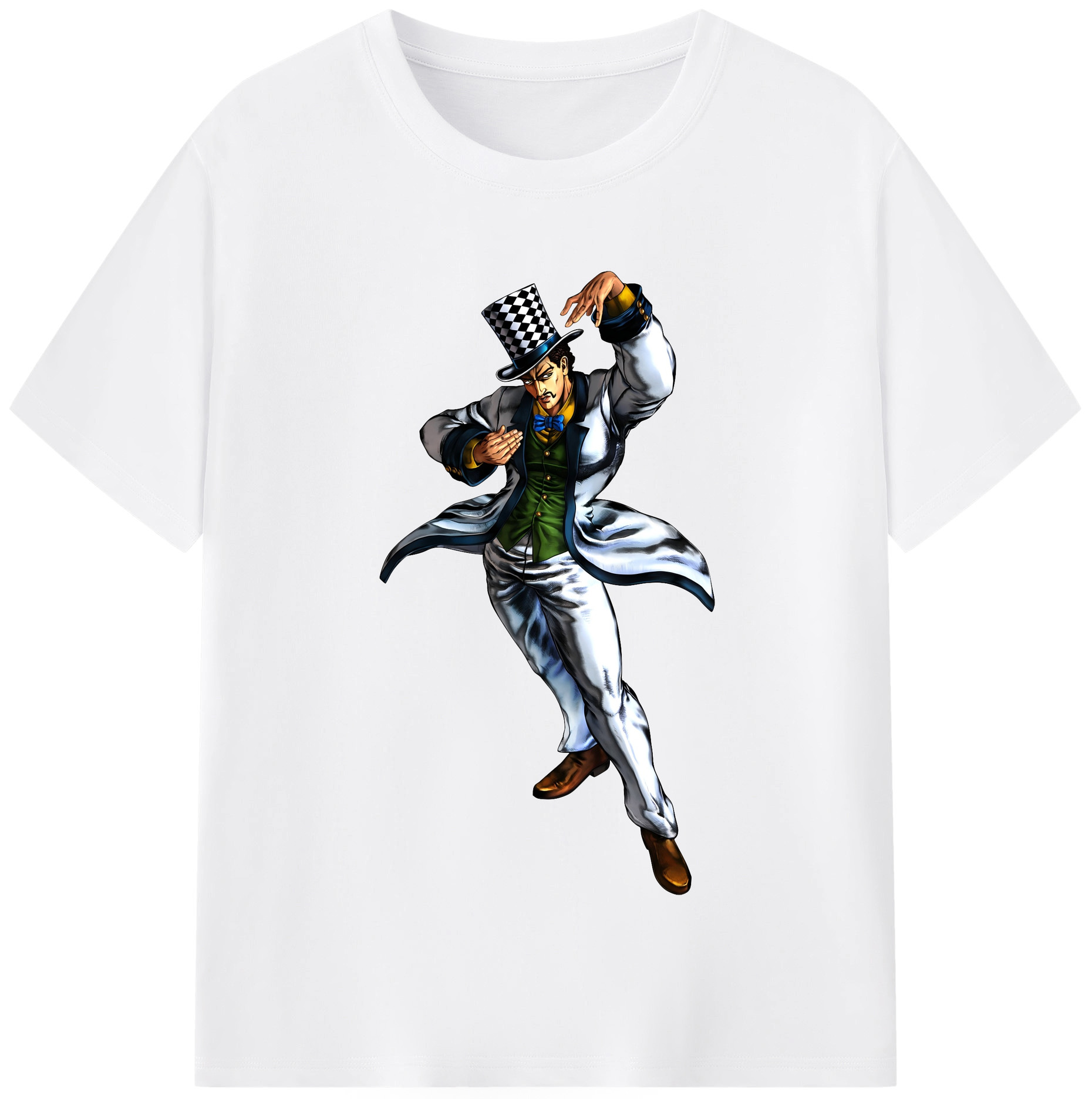 （画像用） ジョジョの奇妙な冒険 ウィル?アントニオ?ツェペリ JoJo's Bizarre Adventure Will Anthonio Zeppeli 綿100％半袖Tシャツ（フロントプリント）