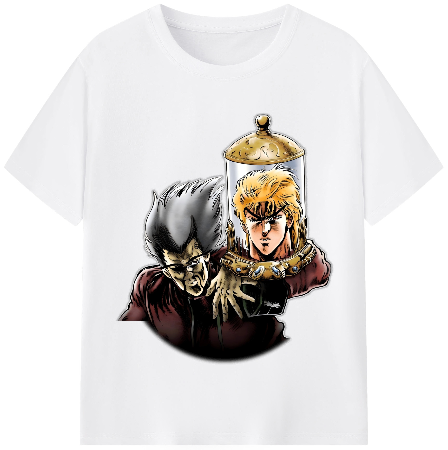 （画像用） ジョジョの奇妙な冒険 ディオ?ブランドー JoJo's Bizarre Adventure Dio Brando 綿100％半袖Tシャツ（フロントプリント）