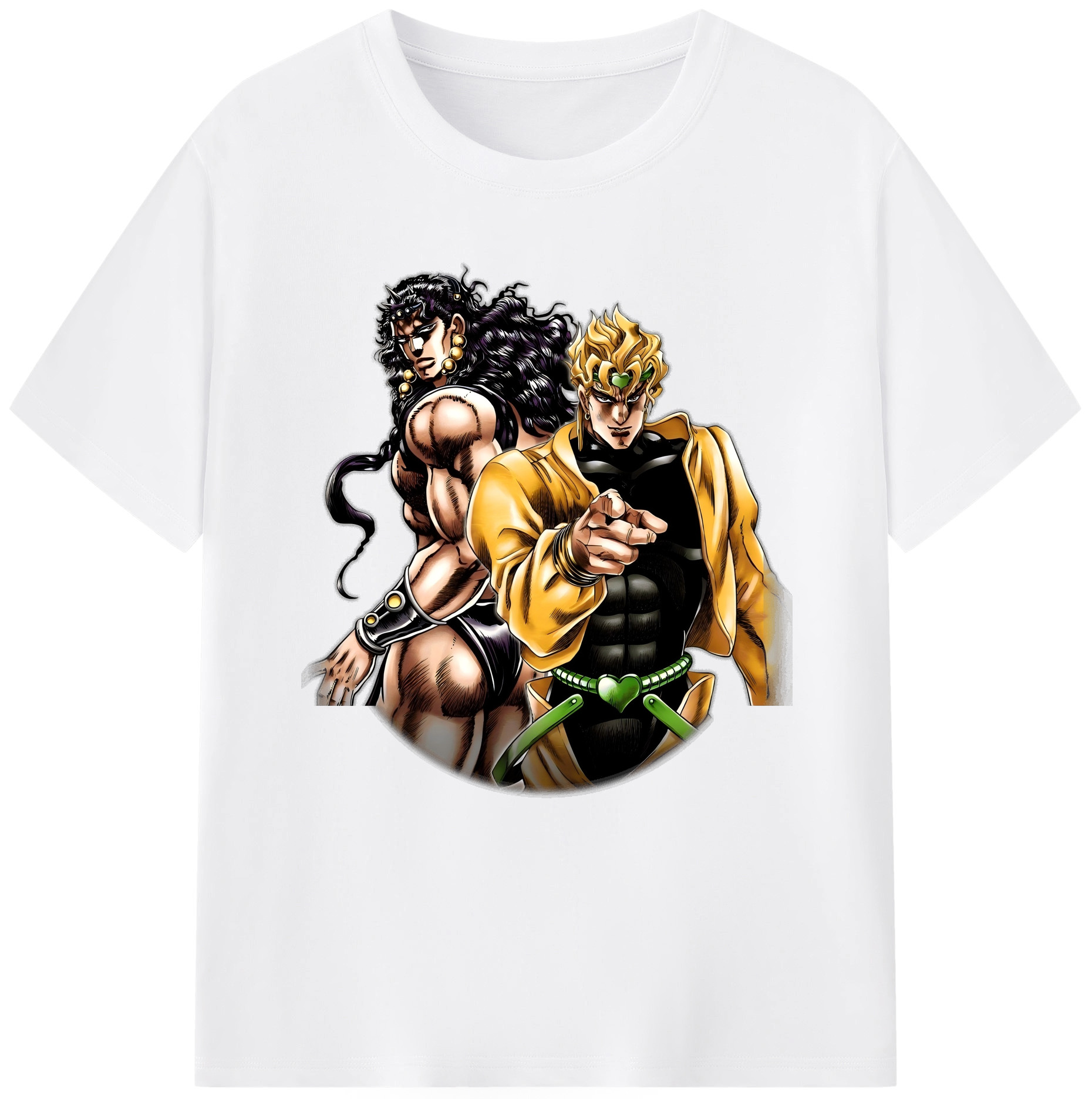 （画像用） ジョジョの奇妙な冒険 ディオ?ブランドー JoJo's Bizarre Adventure Dio Brando 綿100％半袖Tシャツ（フロントプリント）