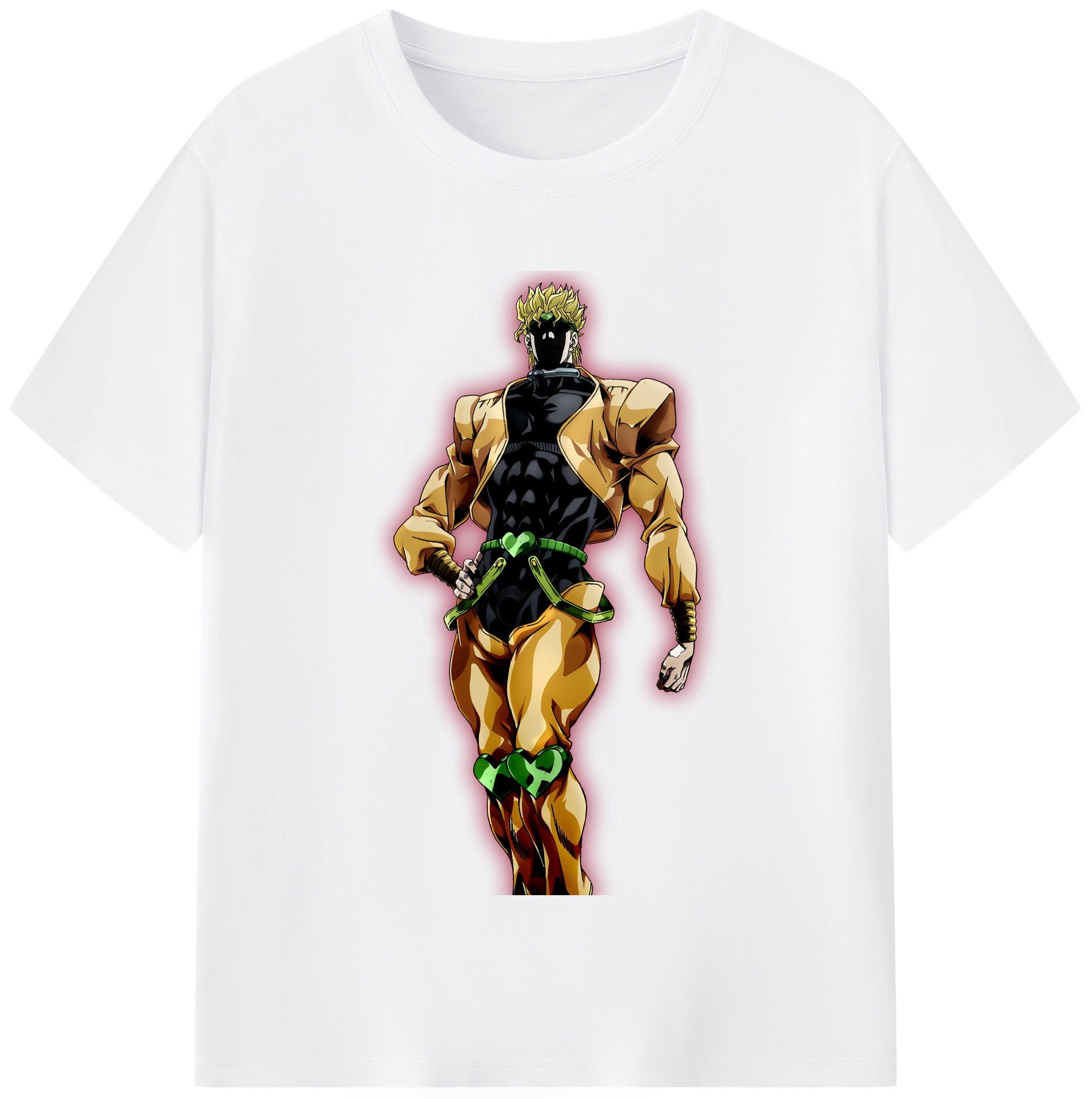 （画像用） ジョジョの奇妙な冒険 ディオ?ブランドー JoJo's Bizarre Adventure Dio Brando 綿100％半袖Tシャツ（フロントプリント）