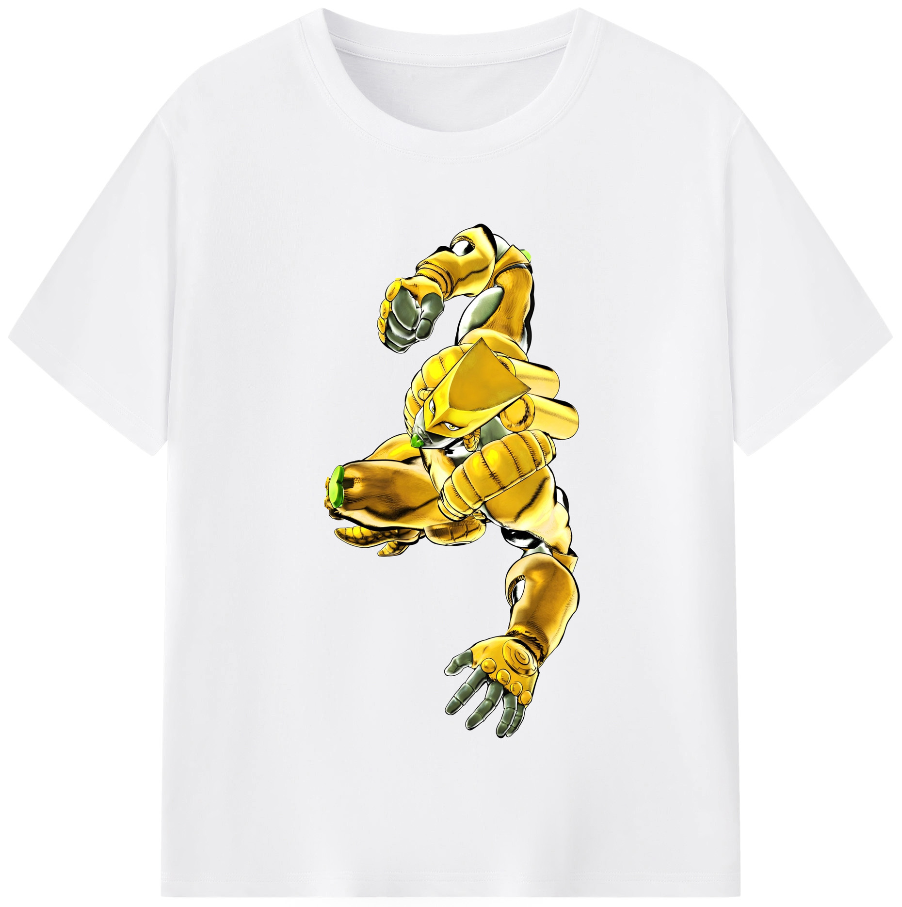 （画像用） ジョジョの奇妙な冒険 ディオ?ブランドー JoJo's Bizarre Adventure Dio Brando 綿100％半袖Tシャツ（フロントプリント）