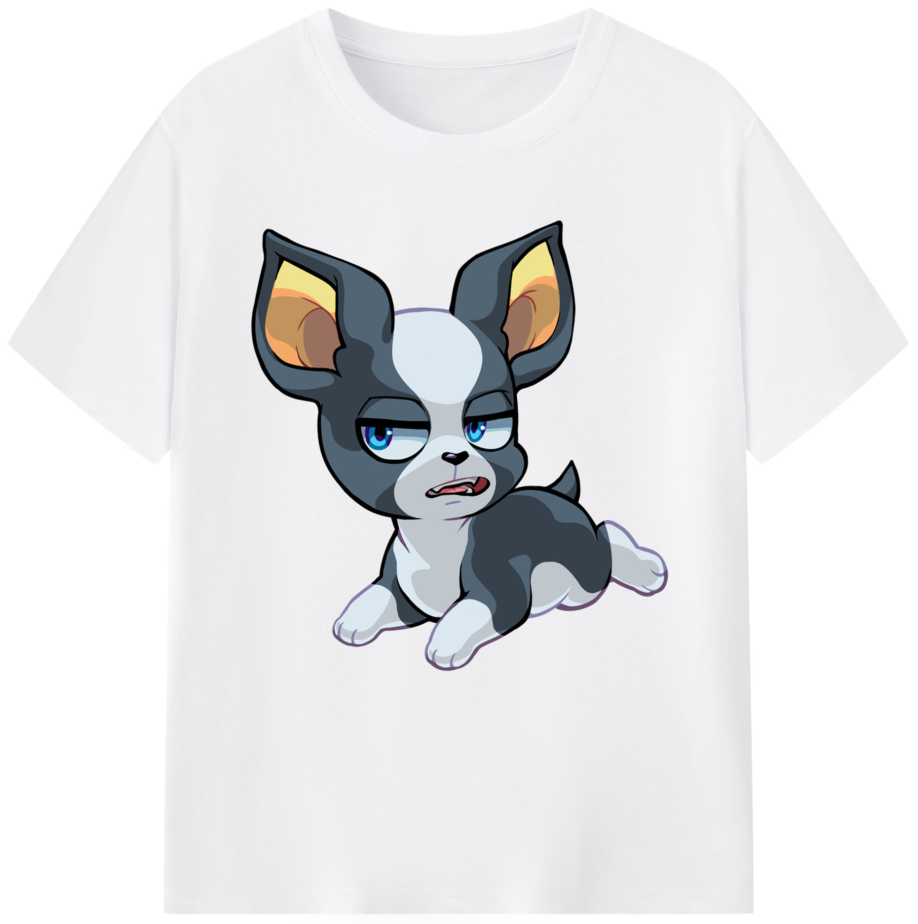 （画像用） ジョジョの奇妙な冒険 イギー JoJo's Bizarre Adventure Iggy 綿100％半袖Tシャツ（フロントプリント）