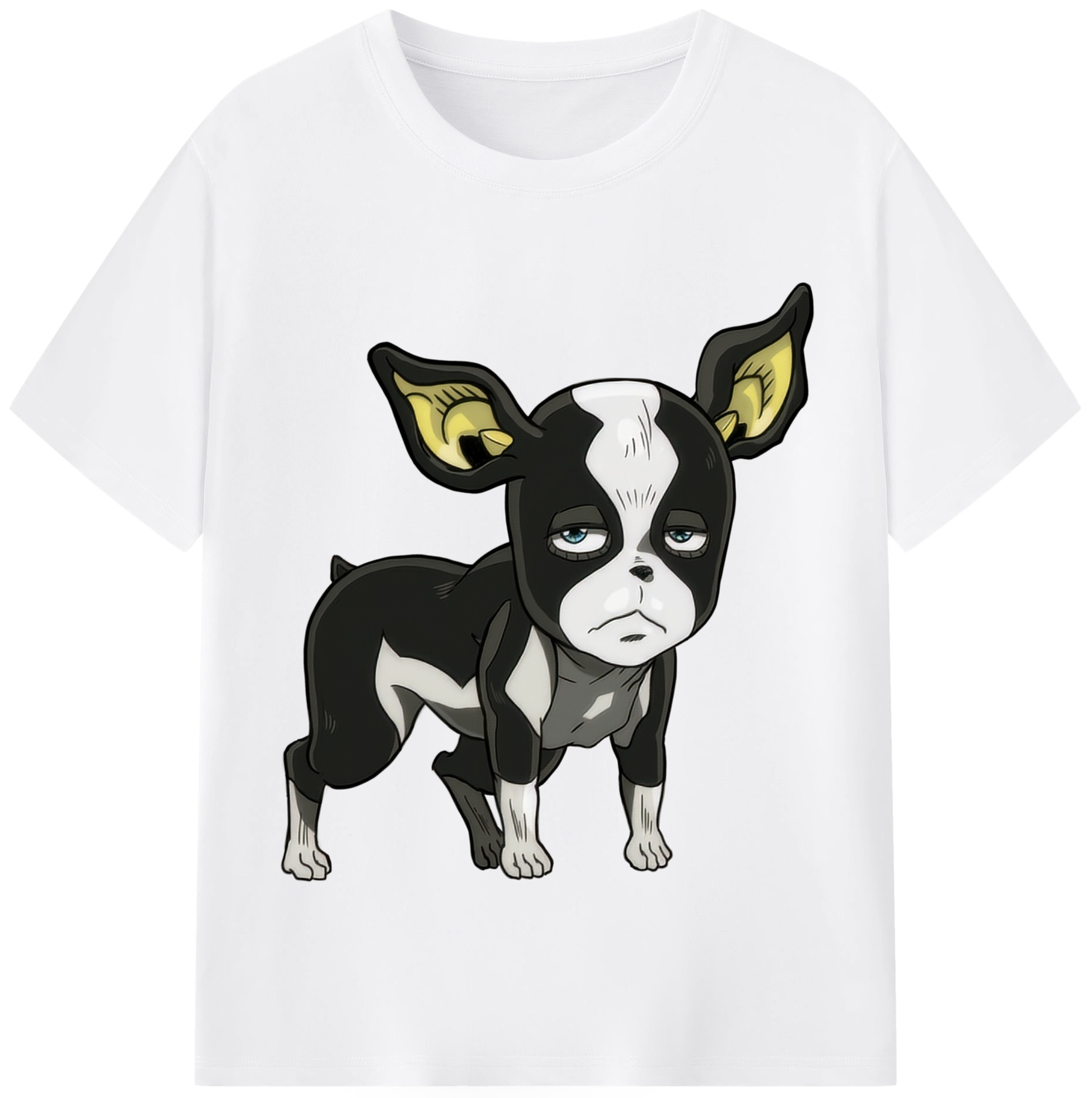 （画像用） ジョジョの奇妙な冒険 イギー JoJo's Bizarre Adventure Iggy 綿100％半袖Tシャツ（フロントプリント）