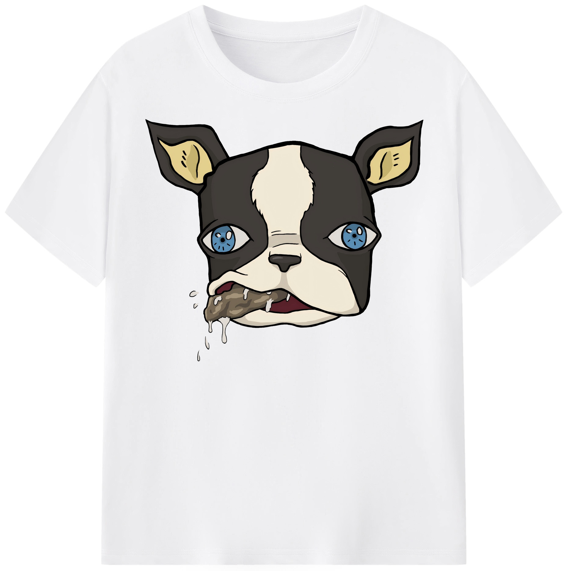 （画像用） ジョジョの奇妙な冒険 イギー JoJo's Bizarre Adventure Iggy 綿100％半袖Tシャツ（フロントプリント）