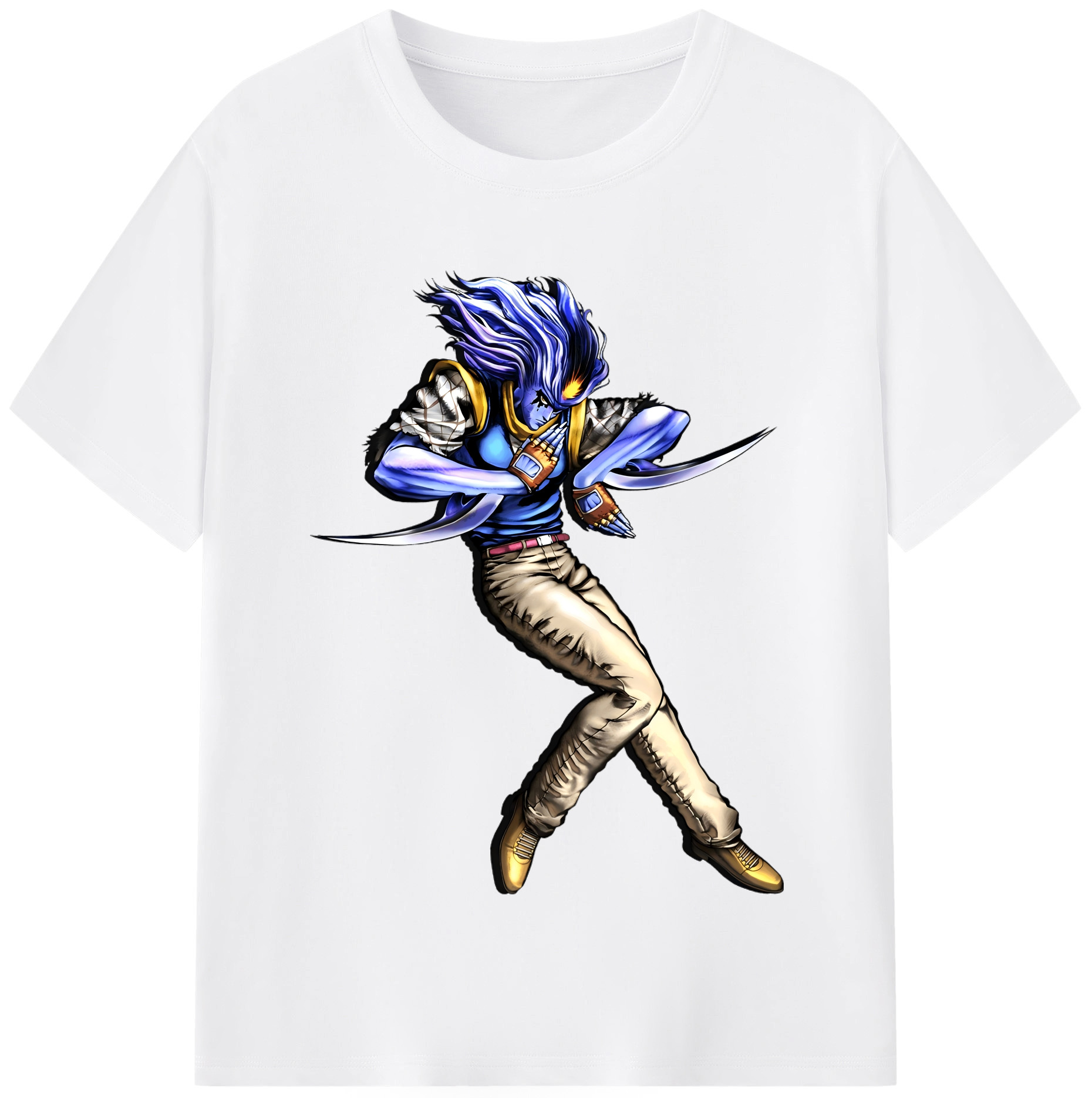 （画像用） ジョジョの奇妙な冒険 JoJo's Bizarre Adventure 綿100％半袖Tシャツ（フロントプリント）