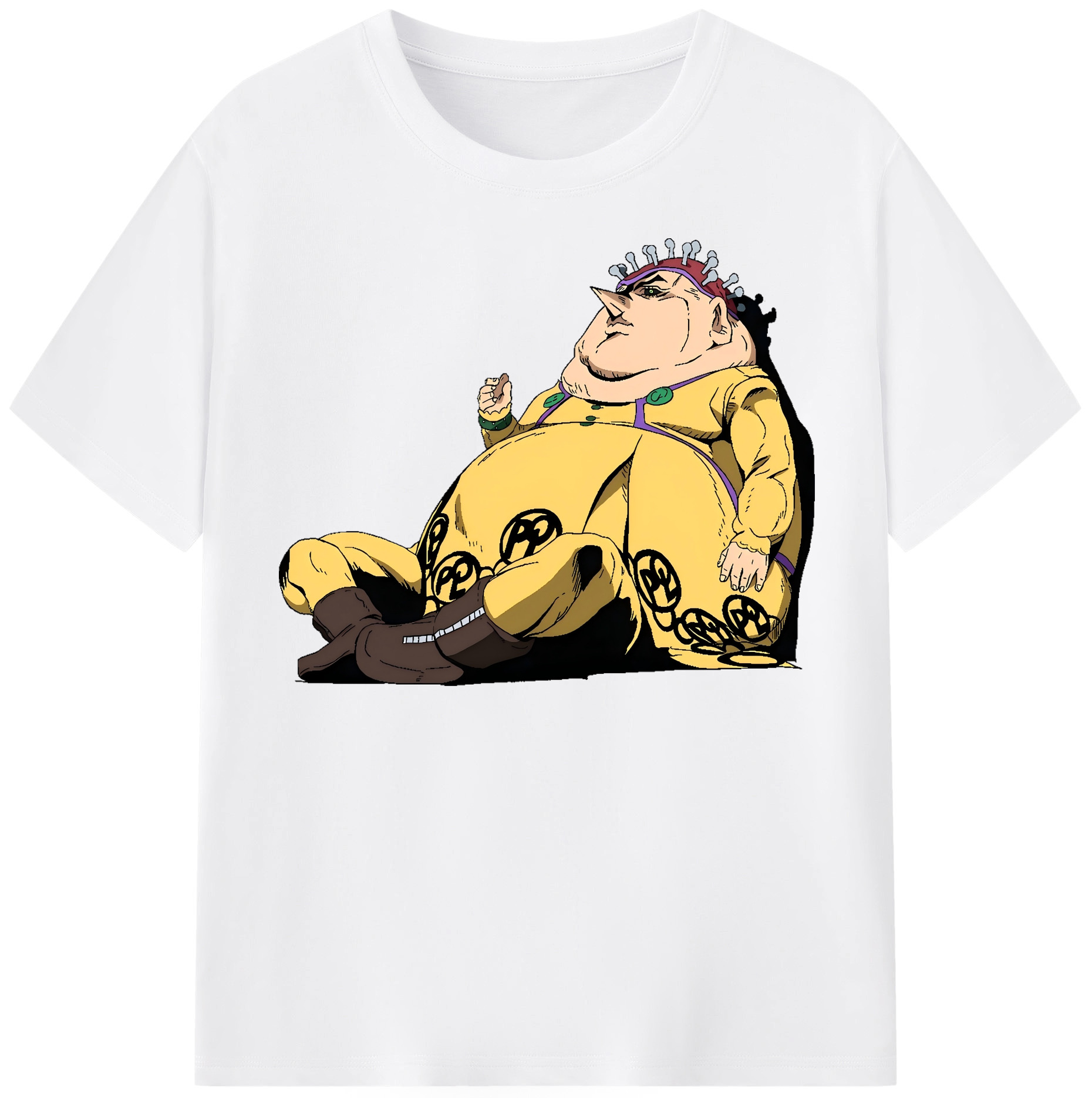 （画像用） ジョジョの奇妙な冒険 ポルポ JoJo's Bizarre Adventure Polpo 綿100％半袖Tシャツ（フロントプリント）