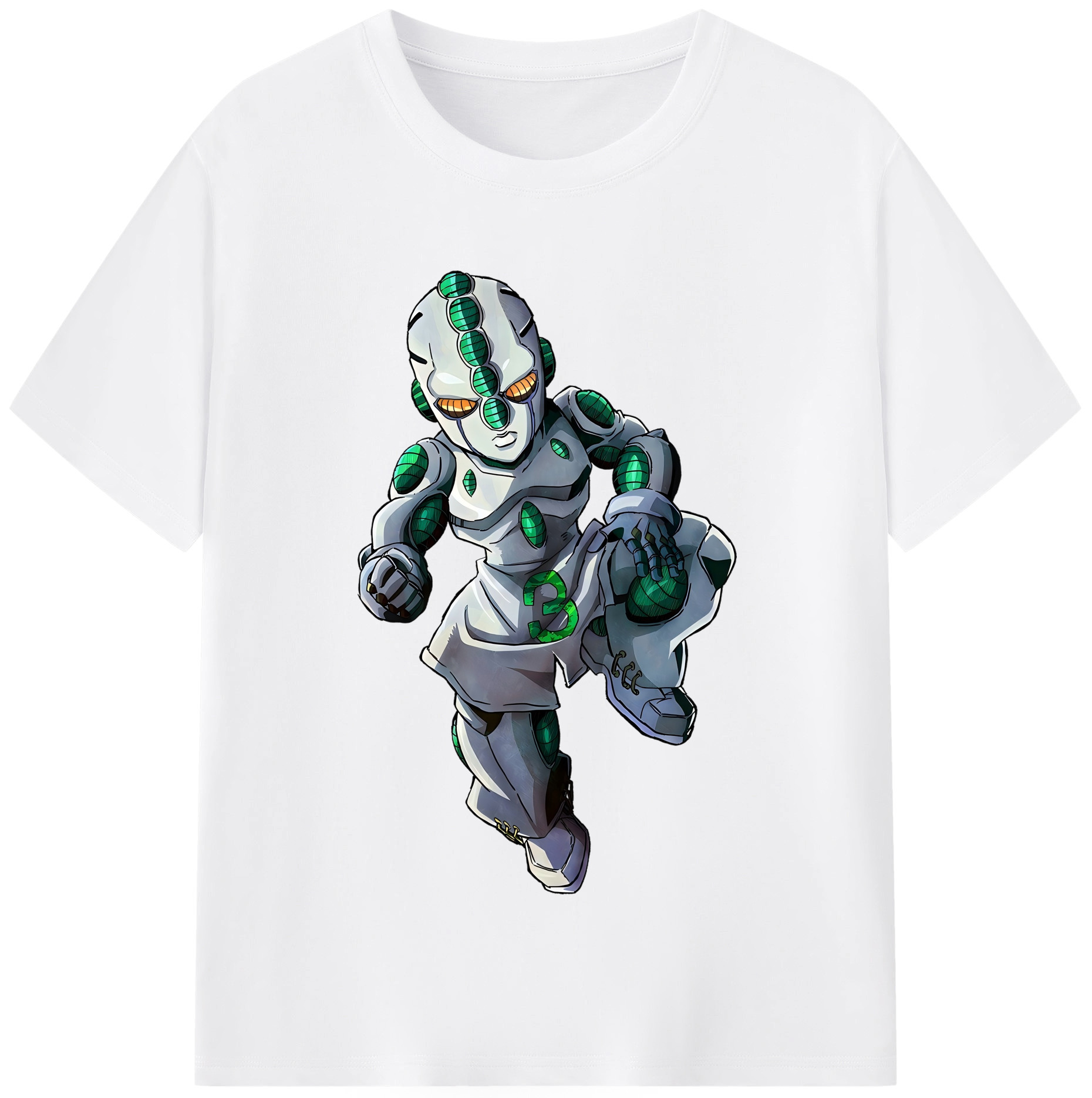 （画像用） ジョジョの奇妙な冒険 広瀨康一 JoJo's Bizarre Adventure Hirose Koichi 綿100％半袖Tシャツ（フロントプリント）