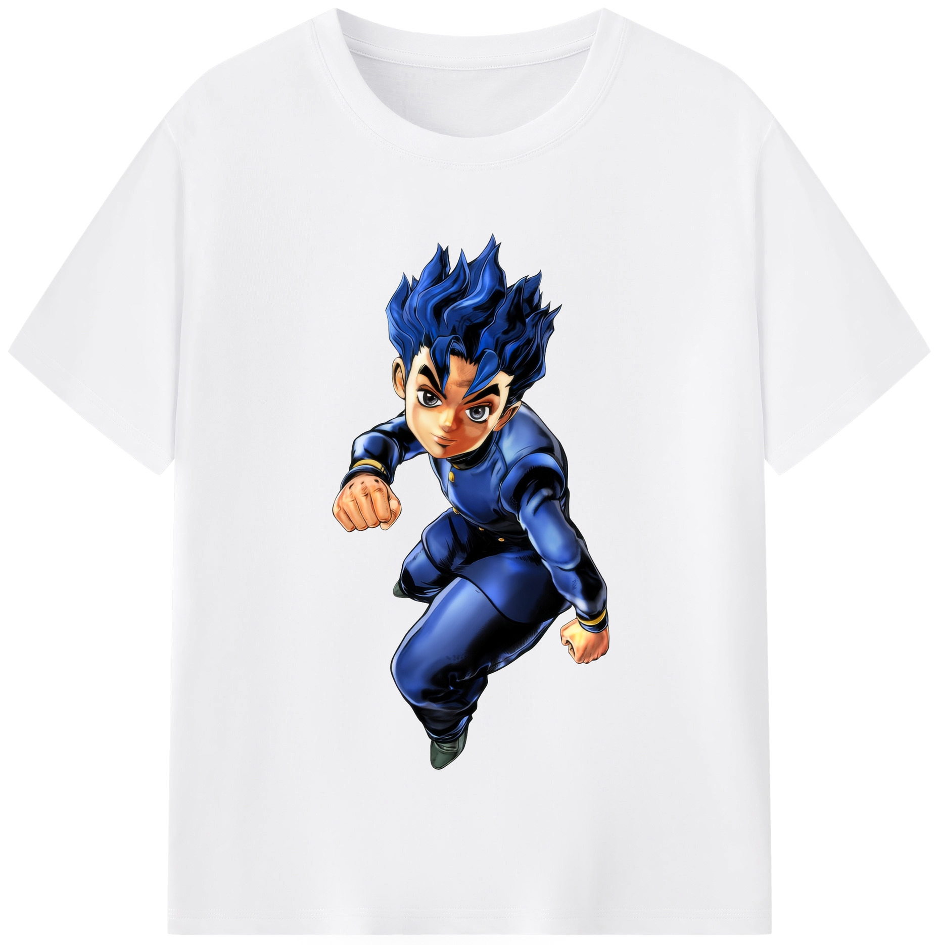 （画像用） ジョジョの奇妙な冒険 広瀨康一 JoJo's Bizarre Adventure Hirose Koichi 綿100％半袖Tシャツ（フロントプリント）