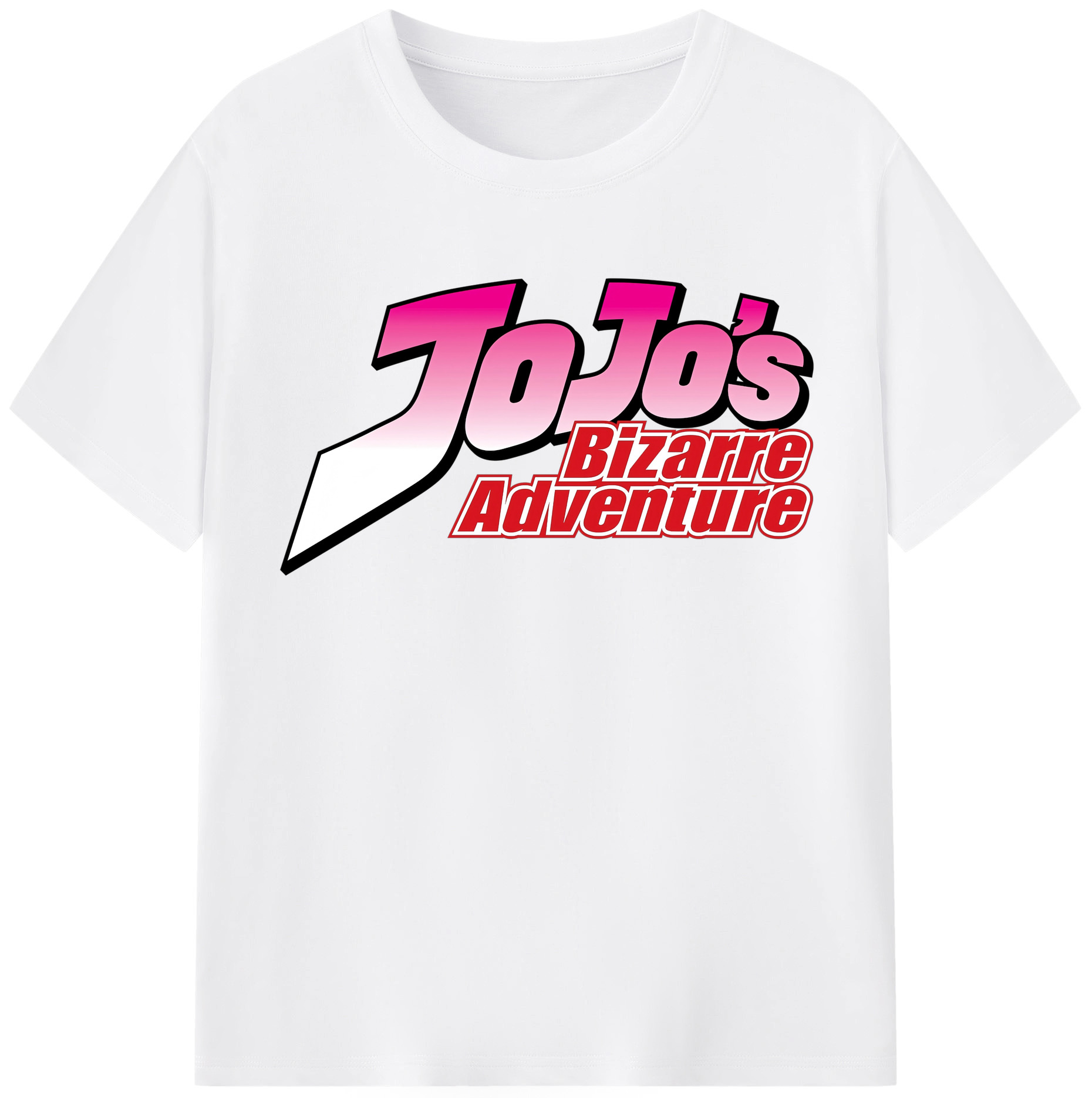 （画像用） ジョジョの奇妙な冒険 JoJo's Bizarre Adventure 綿100％半袖Tシャツ（フロントプリント）