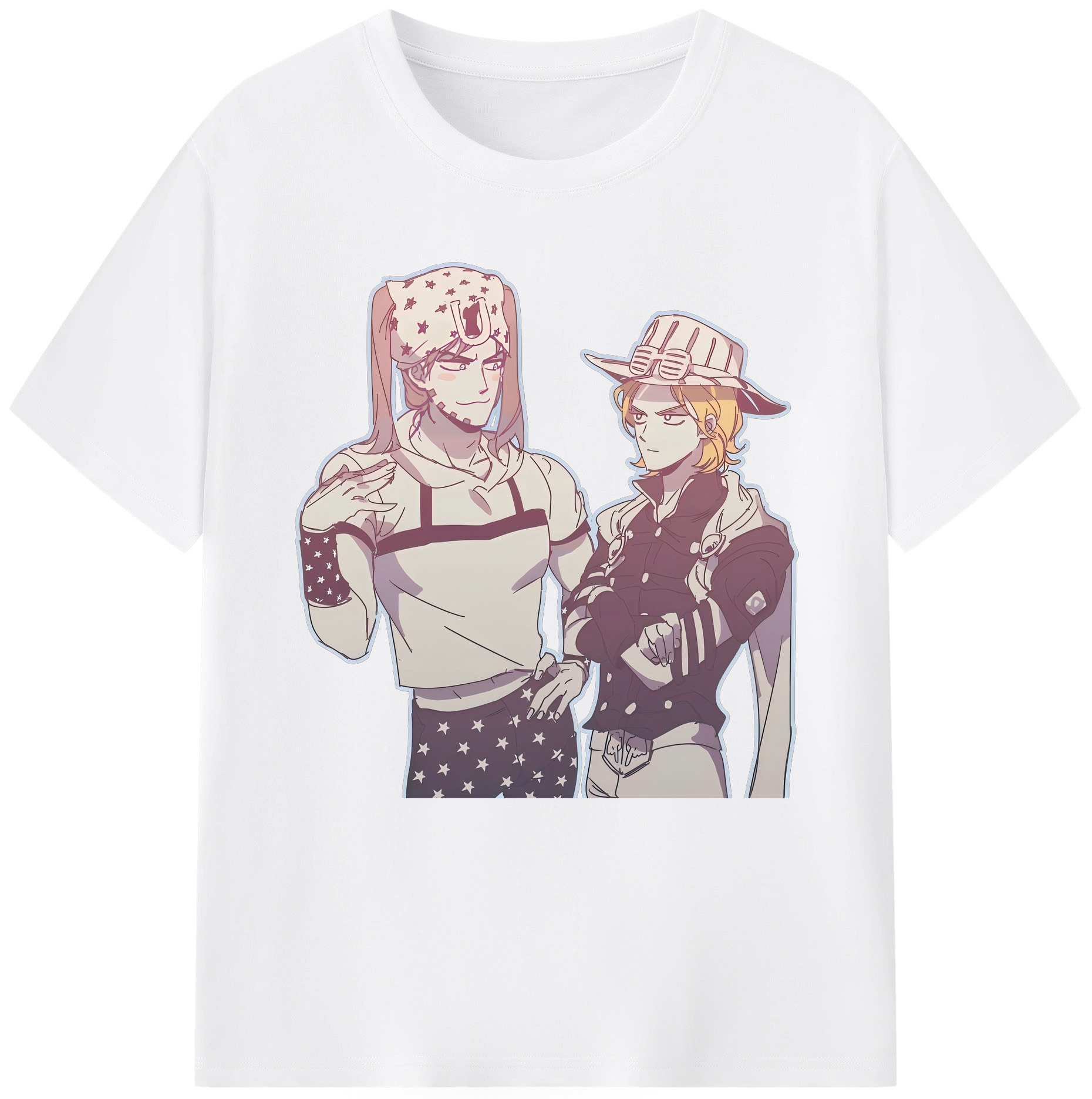 （画像用） ジョジョの奇妙な冒険 JoJo's Bizarre Adventure 綿100％半袖Tシャツ（フロントプリント）