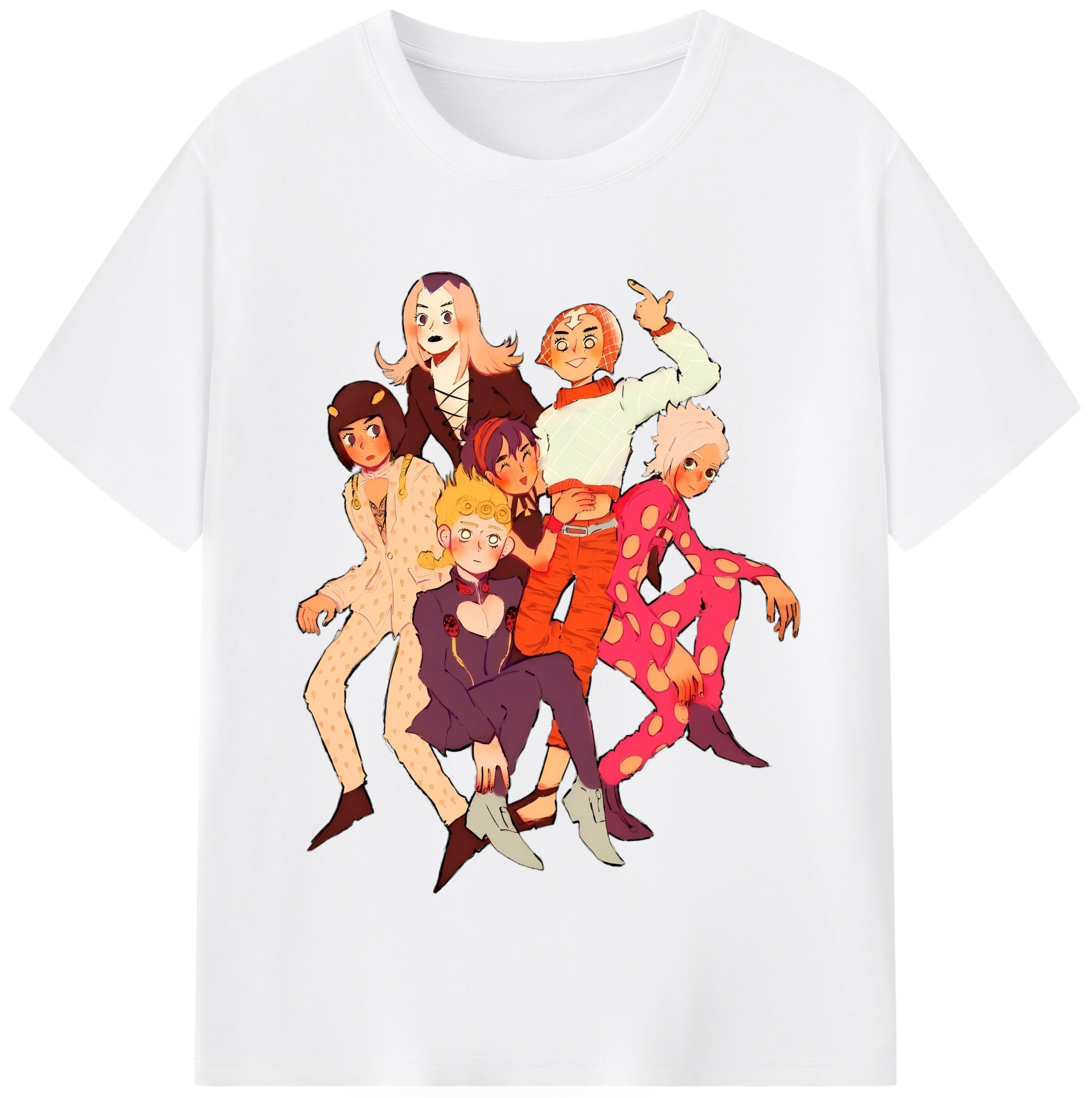 （画像用） ジョジョの奇妙な冒険 JoJo's Bizarre Adventure 綿100％半袖Tシャツ（フロントプリント）