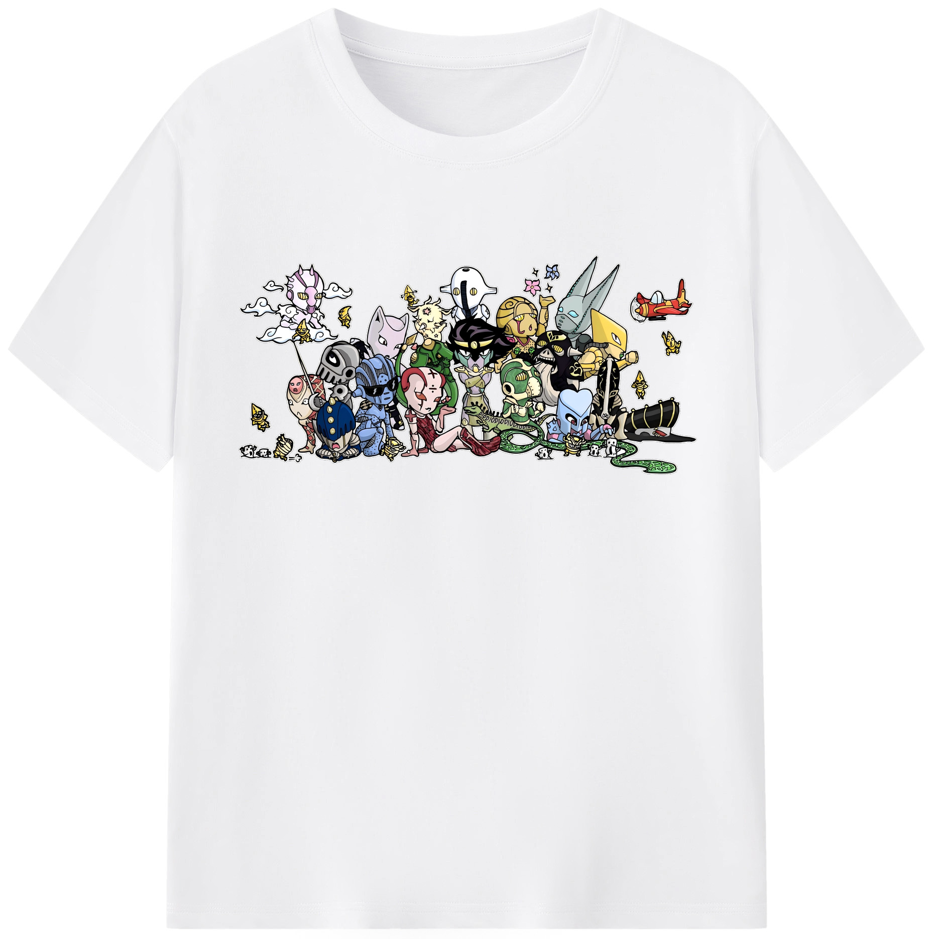 （画像用） ジョジョの奇妙な冒険 JoJo's Bizarre Adventure 綿100％半袖Tシャツ（フロントプリント）