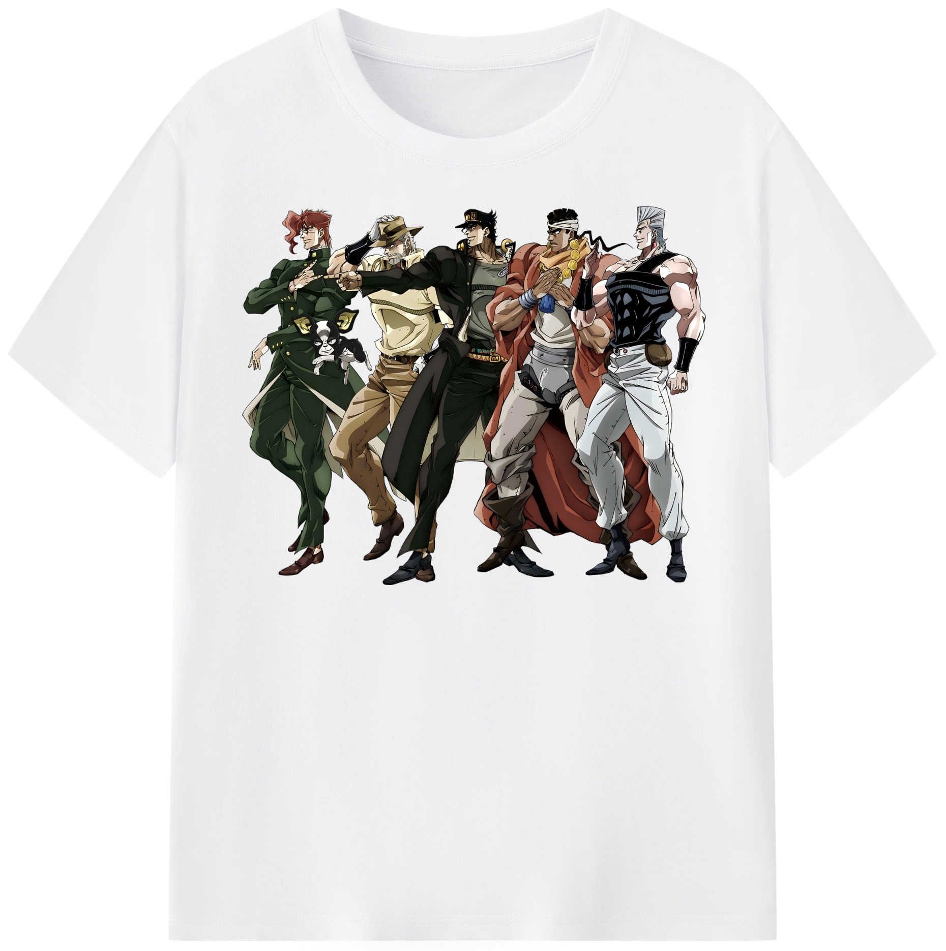 （画像用） ジョジョの奇妙な冒険 JoJo's Bizarre Adventure 綿100％半袖Tシャツ（フロントプリント）