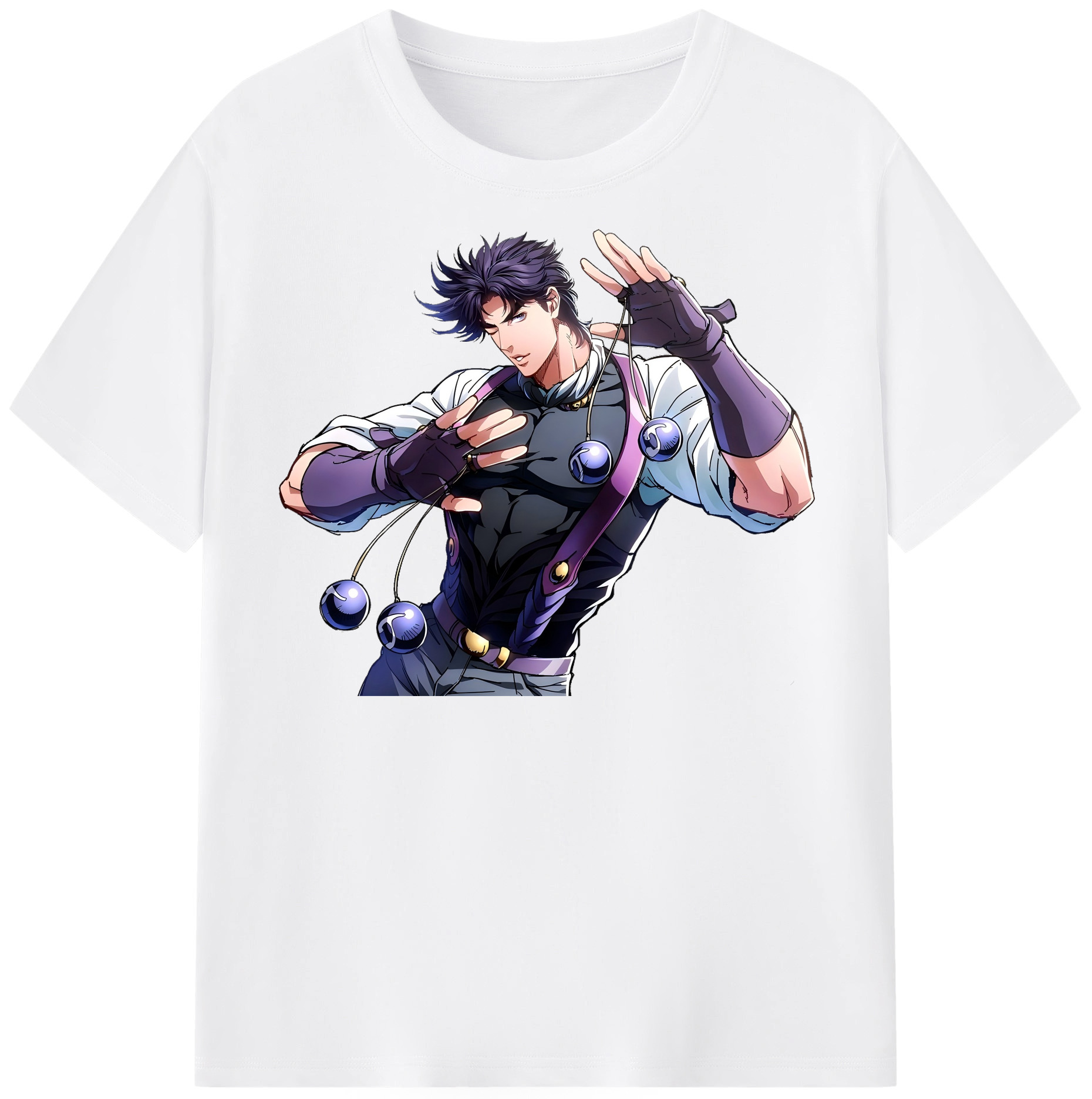 （画像用） ジョジョの奇妙な冒険 JoJo's Bizarre Adventure 綿100％半袖Tシャツ（フロントプリント）