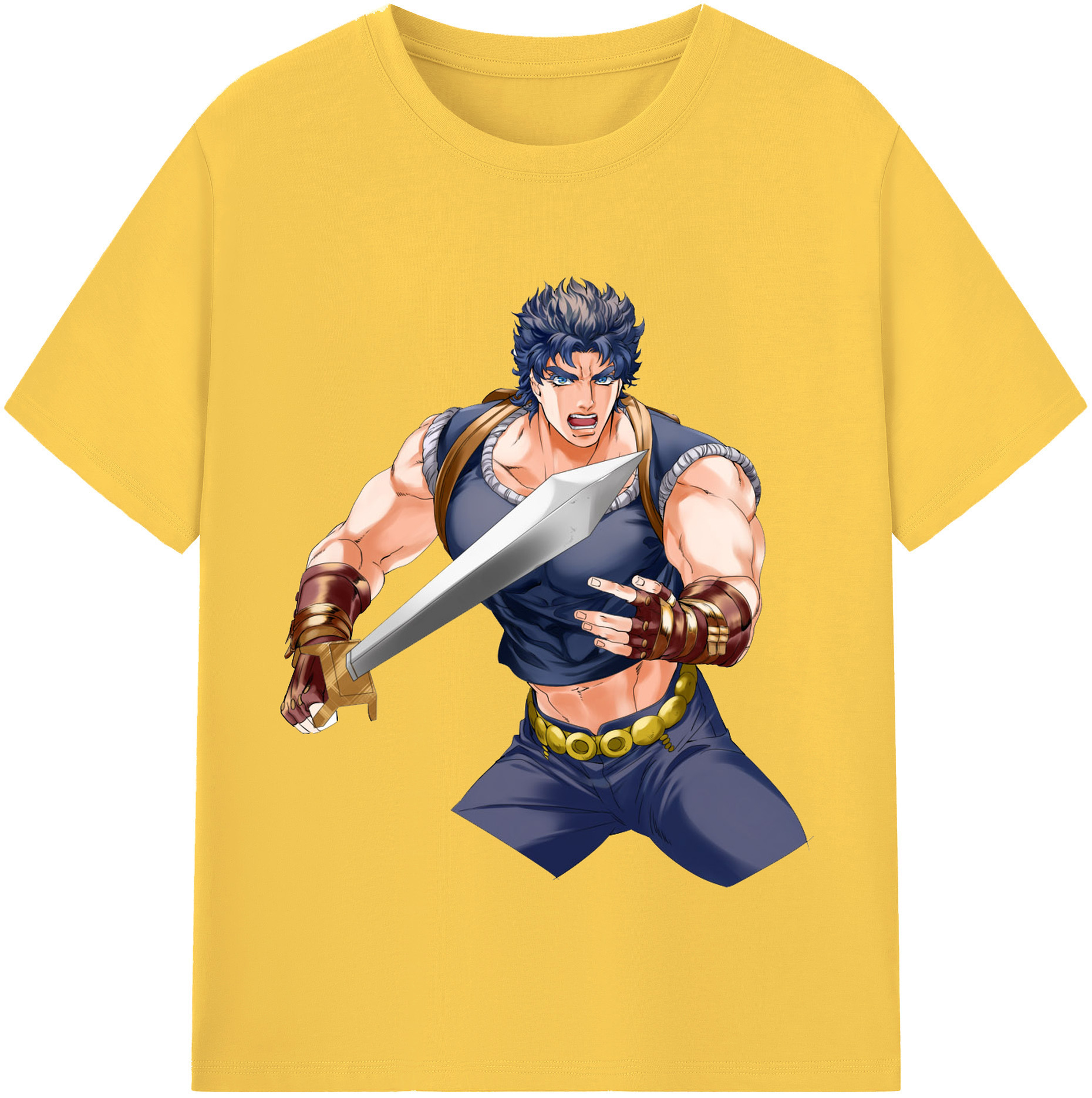 （画像用） ジョジョの奇妙な冒険 /ジョナサン?ジョースター JoJo's Bizarre Adventure Jonathan Joestar 綿100％半袖Tシャツ（フロントプリント）