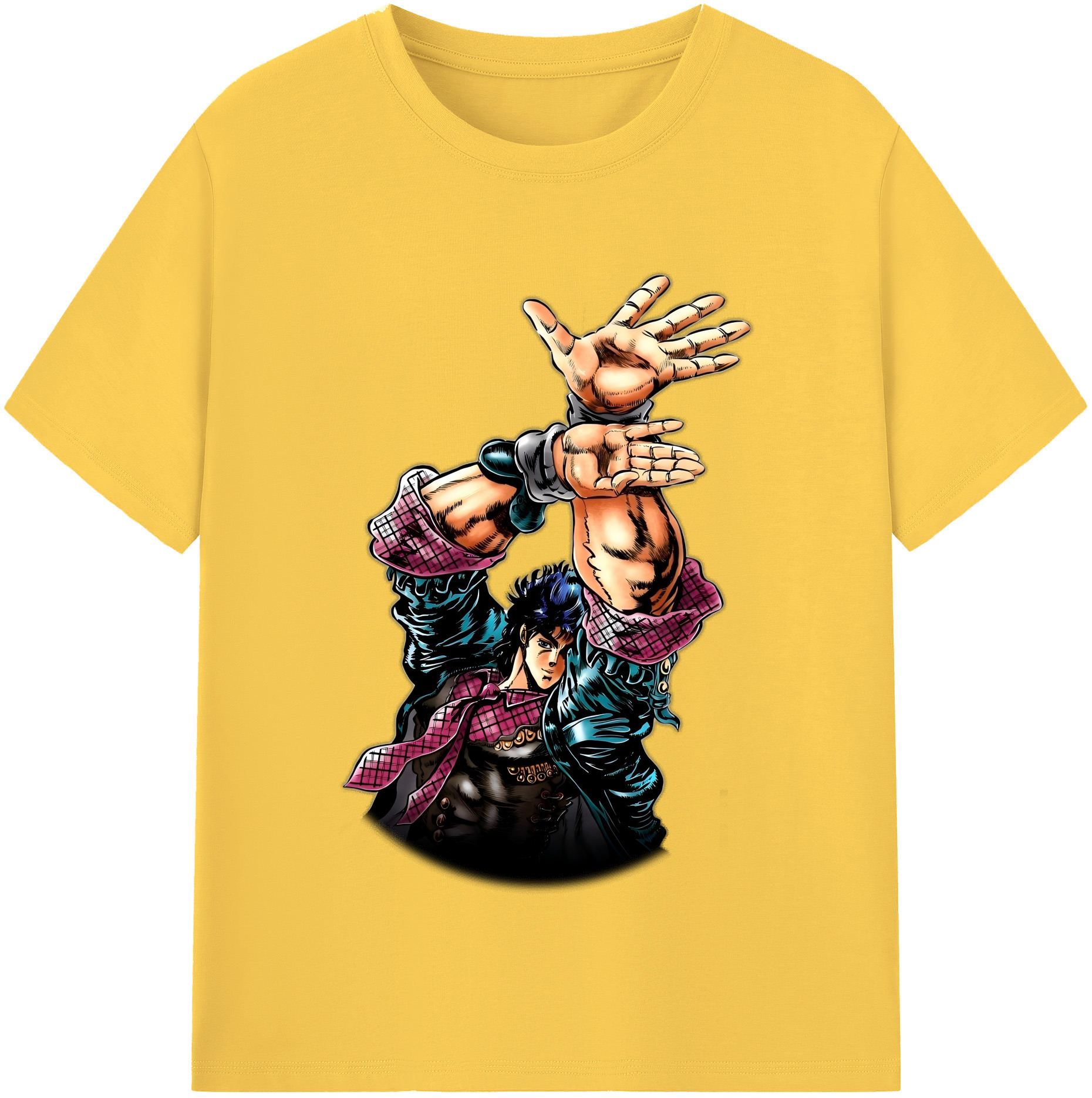 （画像用） ジョジョの奇妙な冒険 /ジョナサン?ジョースター JoJo's Bizarre Adventure Jonathan Joestar 綿100％半袖Tシャツ（フロントプリント）