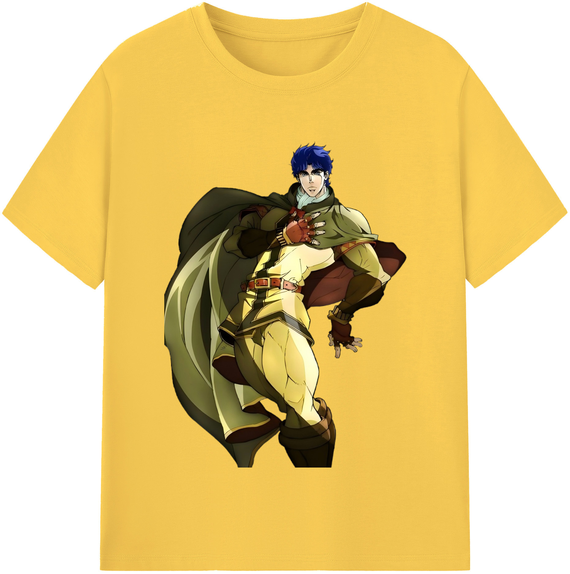 （画像用） ジョジョの奇妙な冒険 /ジョナサン?ジョースター JoJo's Bizarre Adventure Jonathan Joestar 綿100％半袖Tシャツ（フロントプリント）