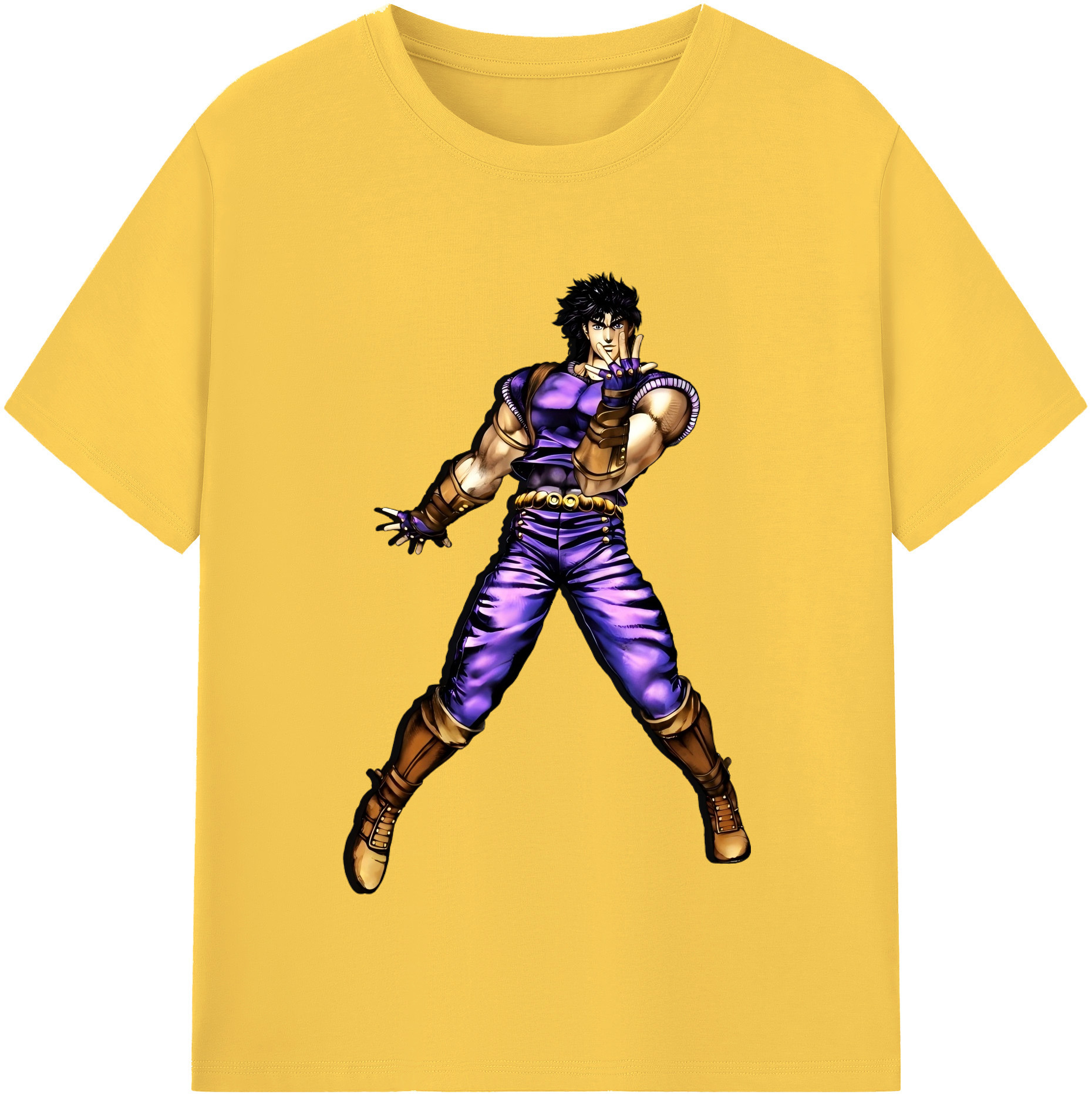 （画像用） ジョジョの奇妙な冒険 /ジョナサン?ジョースター JoJo's Bizarre Adventure Jonathan Joestar 綿100％半袖Tシャツ（フロントプリント）