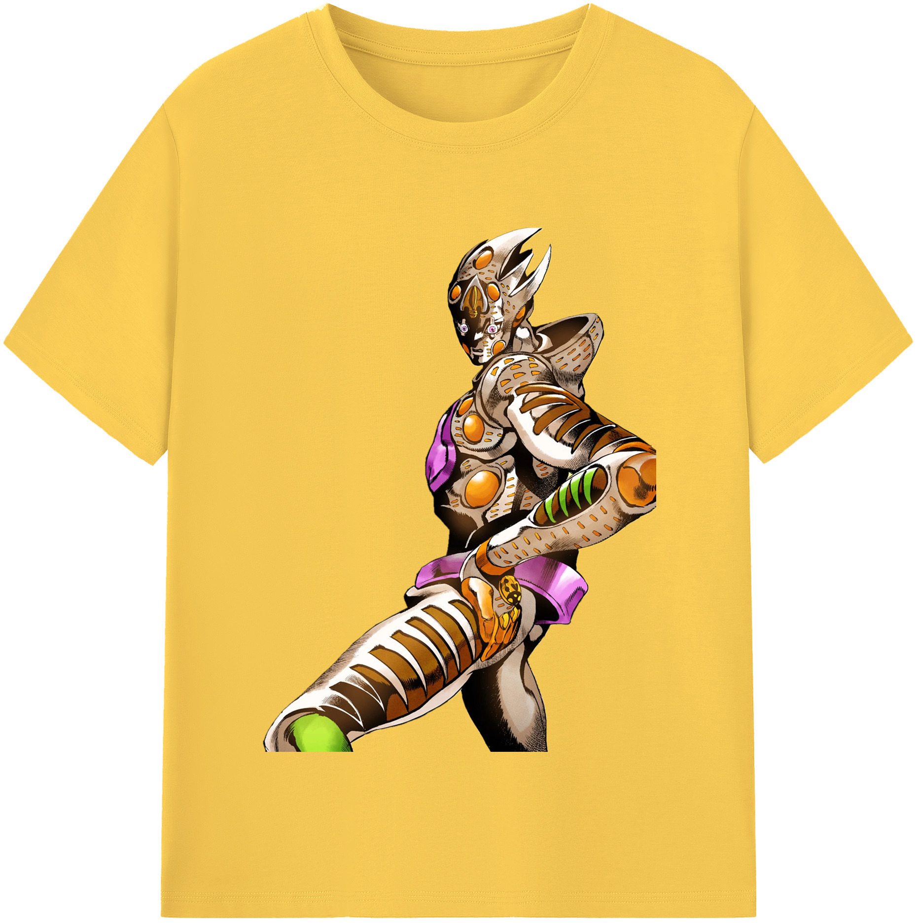 （画像用） ジョジョの奇妙な冒険 ジョルノ?ジョバァーナ JoJo's Bizarre Adventure Giorno Giovanna 綿100％半袖Tシャツ（フロントプリント）