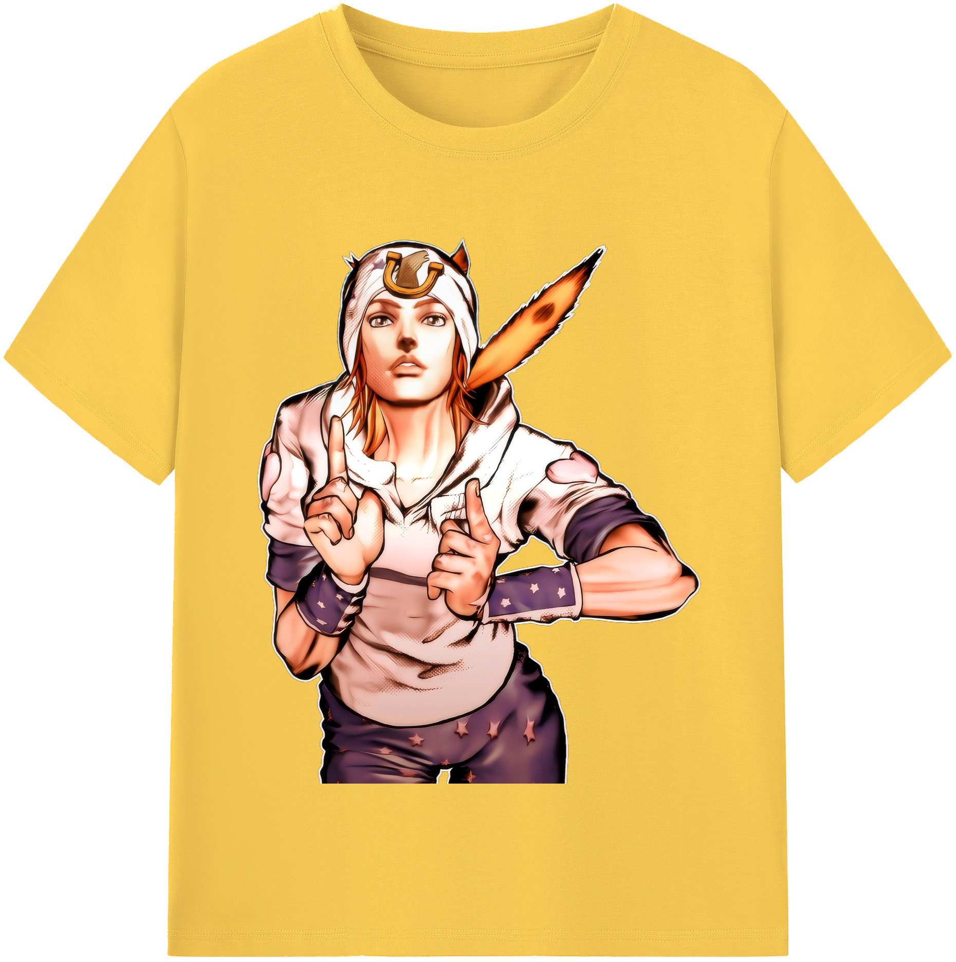 （画像用） ジョジョの奇妙な冒険 ジョナサン?ジョースター JoJo's Bizarre Adventure Jonathan Joestar 綿100％半袖Tシャツ（フロントプリント）
