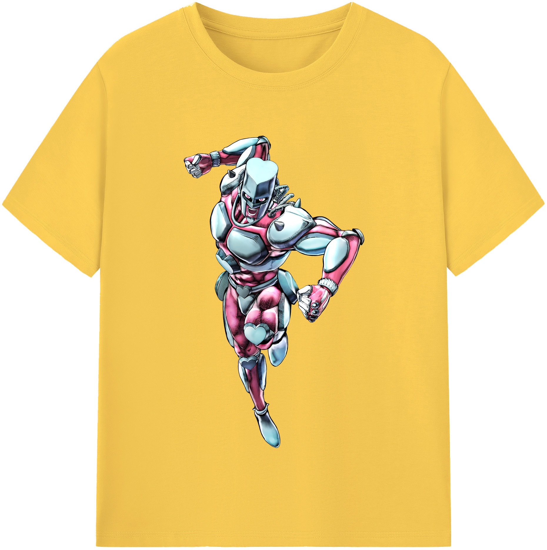 （画像用） ジョジョの奇妙な冒険 ひがしかた じょうすけ JoJo's Bizarre Adventure Higashikata Josuke 綿100％半袖Tシャツ（フロントプリント）
