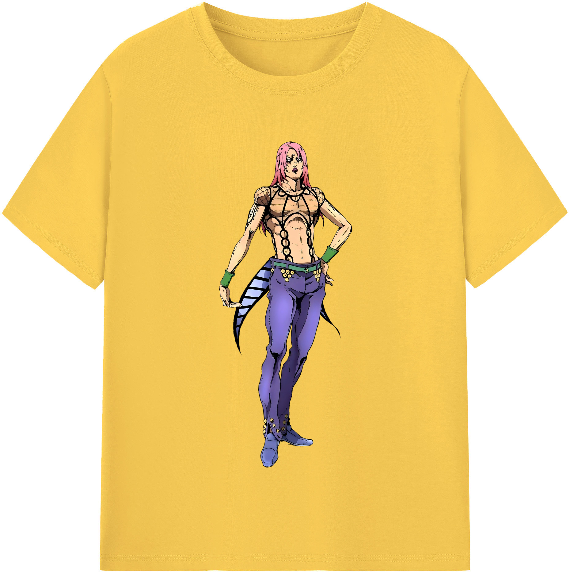 （画像用） ジョジョの奇妙な冒険 ビネガー?ドッピオ JoJo's Bizarre Adventure Vinegar Doppio 綿100％半袖Tシャツ（フロントプリント）
