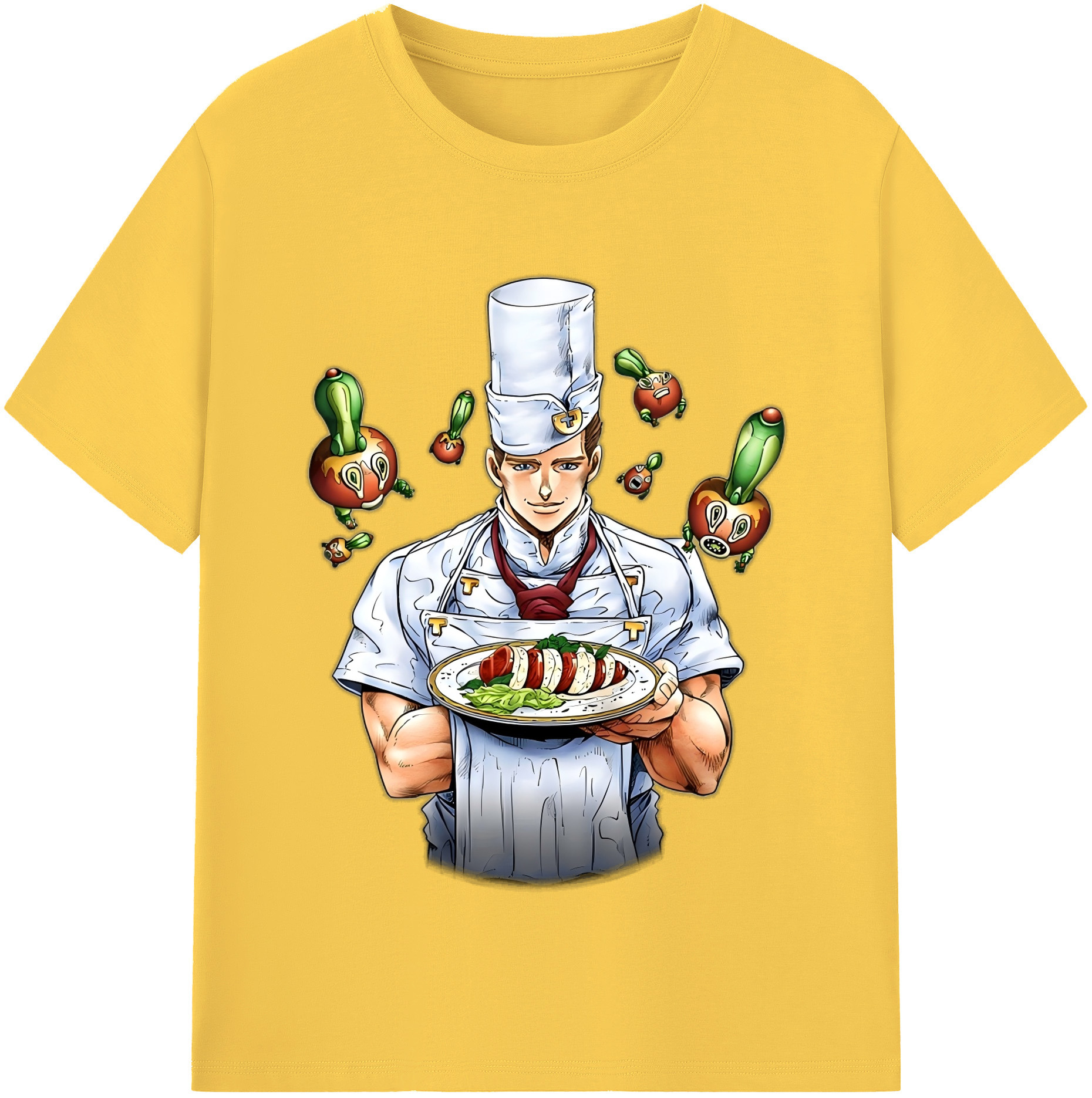 （画像用） ジョジョの奇妙な冒険 Tonio Trussardi JoJo's Bizarre Adventure トニオ?トラッサルディ 綿100％半袖Tシャツ（フロントプリント）