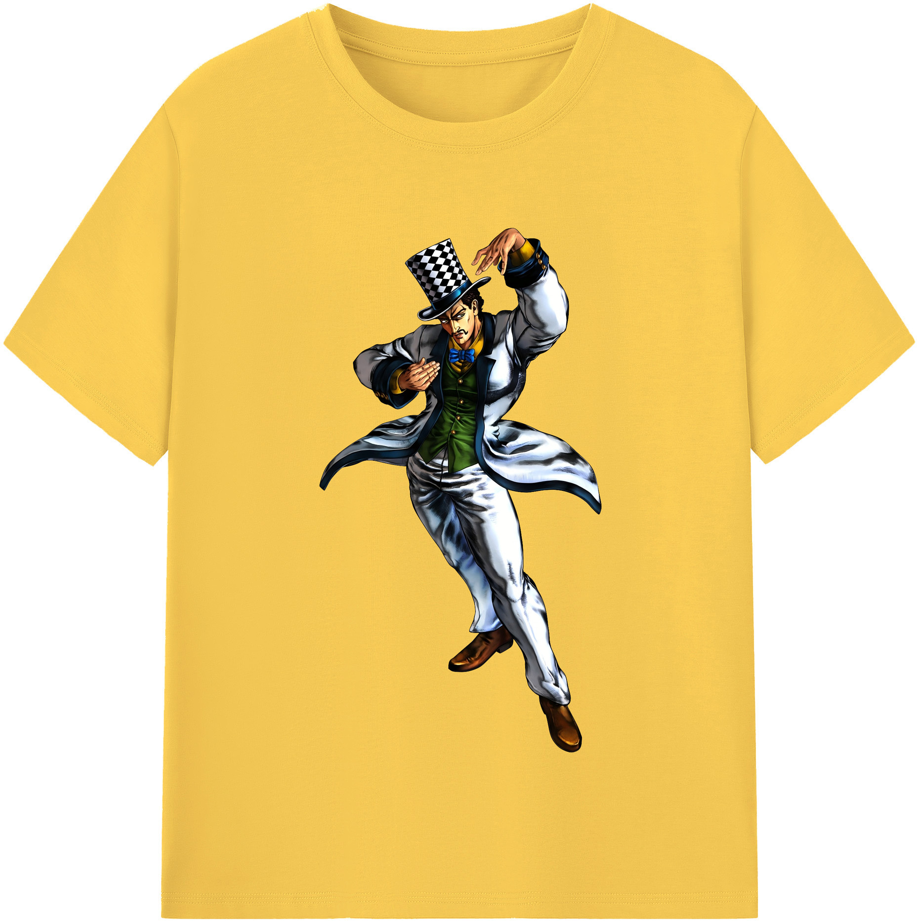 （画像用） ジョジョの奇妙な冒険 ウィル?アントニオ?ツェペリ JoJo's Bizarre Adventure Will Anthonio Zeppeli 綿100％半袖Tシャツ（フロントプリント）