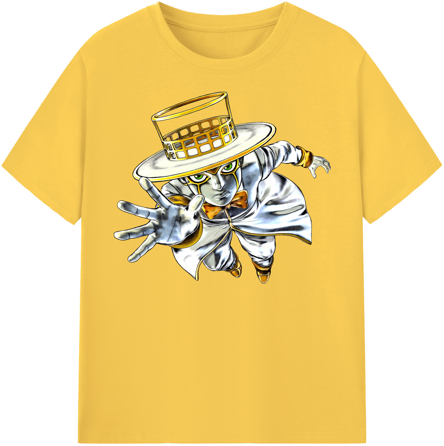 （画像用） ジョジョの奇妙な冒険 岸辺 露伴（きしべ ろはん） JoJo's Bizarre Adventure Rohan Kishibe 綿100％半袖Tシャツ（フロントプリント）