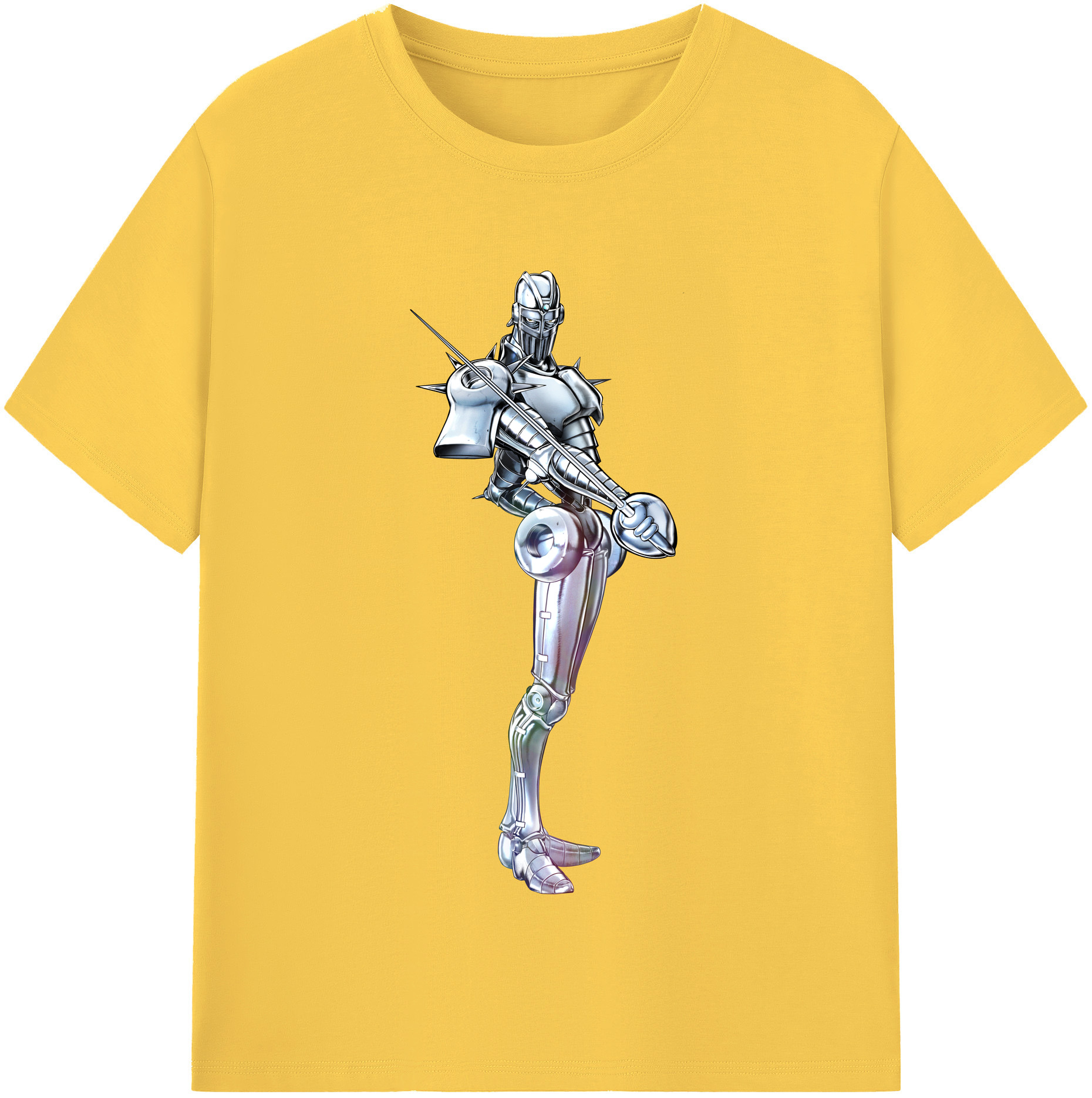 （画像用） ジョジョの奇妙な冒険 ジャン＝ピエール?ポルナレフ JoJo's Bizarre Adventure Jan Pierre Polnareff 綿100％半袖Tシャツ（フロントプリント）