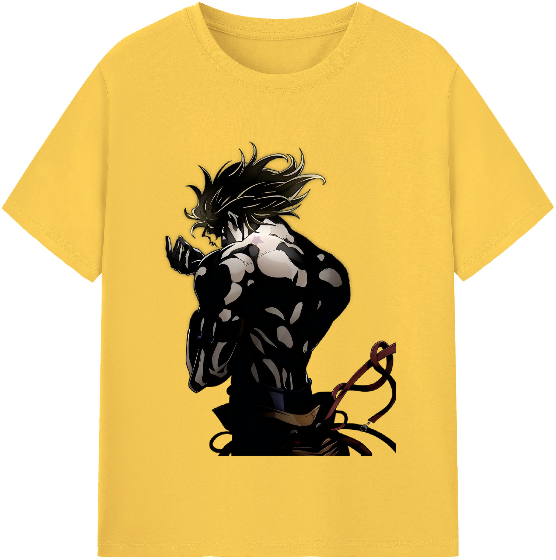 （画像用） ジョジョの奇妙な冒険 ディオ?ブランドー JoJo's Bizarre Adventure Dio Brando 綿100％半袖Tシャツ（フロントプリント）