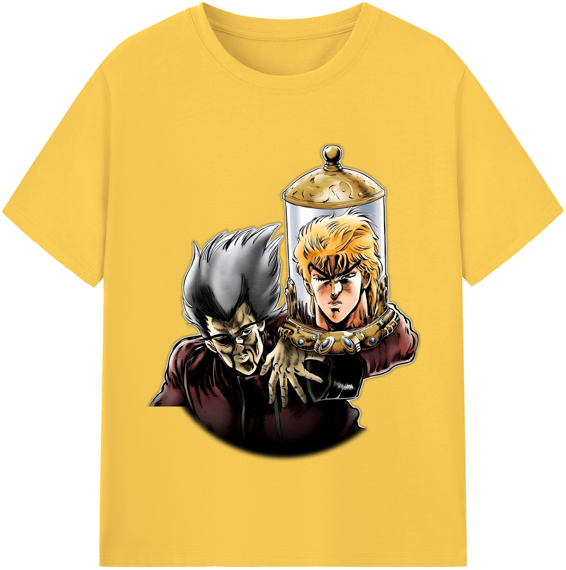 （画像用） ジョジョの奇妙な冒険 ディオ?ブランドー JoJo's Bizarre Adventure Dio Brando 綿100％半袖Tシャツ（フロントプリント）