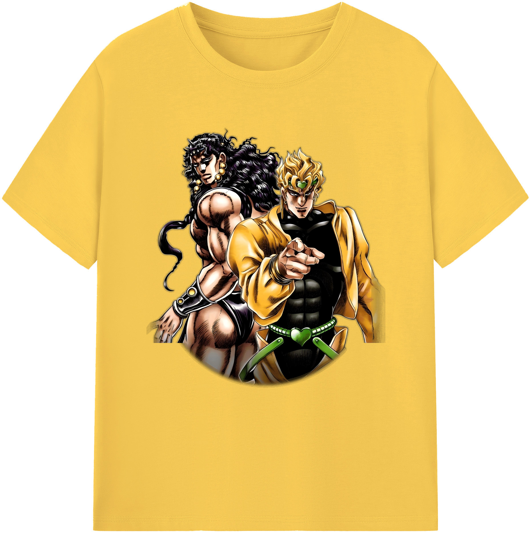 （画像用） ジョジョの奇妙な冒険 ディオ?ブランドー JoJo's Bizarre Adventure Dio Brando 綿100％半袖Tシャツ（フロントプリント）