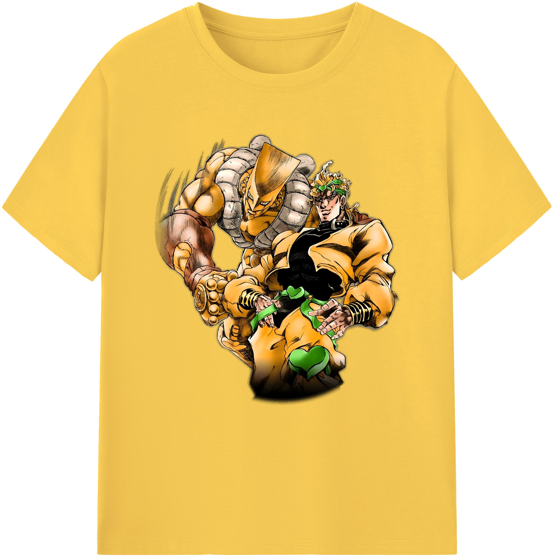 （画像用） ジョジョの奇妙な冒険 ディオ?ブランドー JoJo's Bizarre Adventure Dio Brando 綿100％半袖Tシャツ（フロントプリント）
