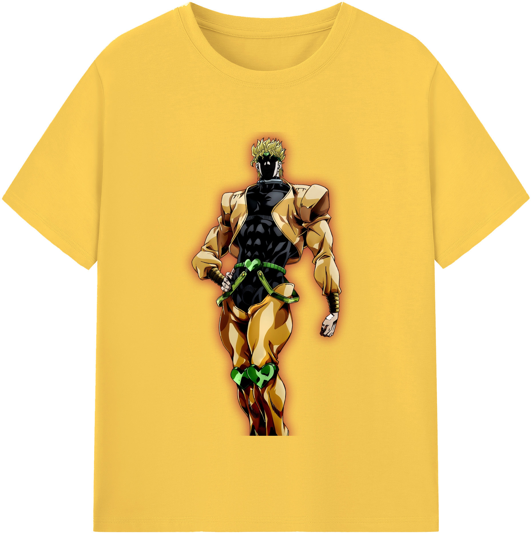 （画像用） ジョジョの奇妙な冒険 ディオ?ブランドー JoJo's Bizarre Adventure Dio Brando 綿100％半袖Tシャツ（フロントプリント）