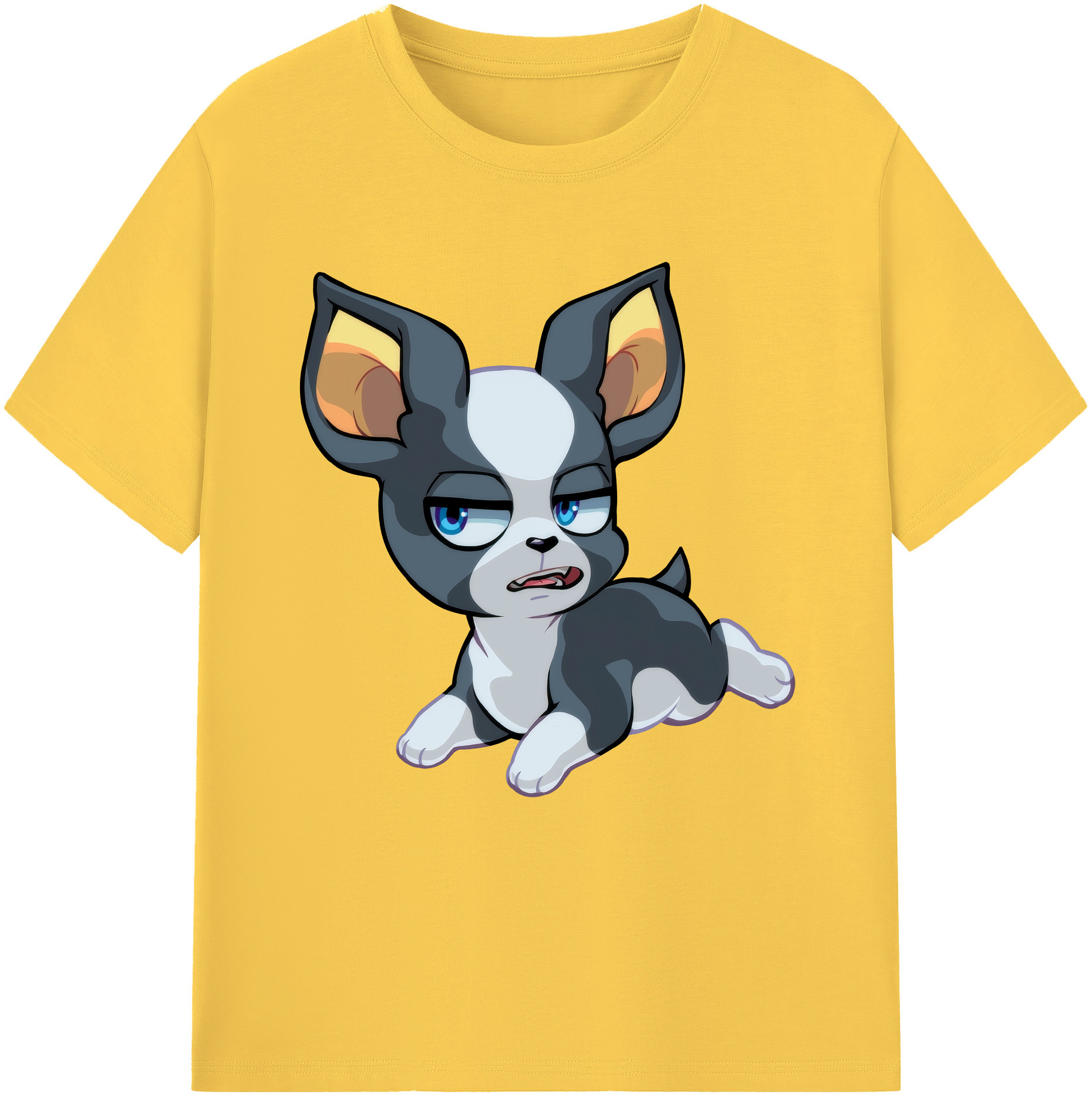 （画像用） ジョジョの奇妙な冒険 イギー JoJo's Bizarre Adventure Iggy 綿100％半袖Tシャツ（フロントプリント）