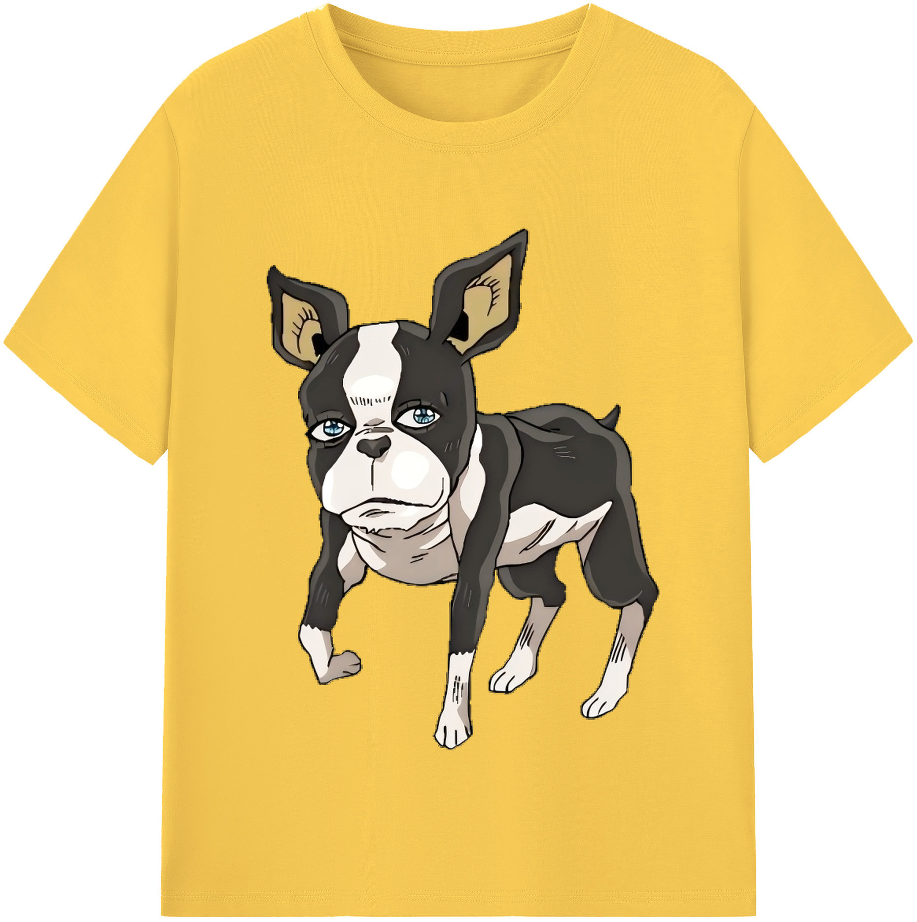 （画像用） ジョジョの奇妙な冒険 イギー JoJo's Bizarre Adventure Iggy 綿100％半袖Tシャツ（フロントプリント）