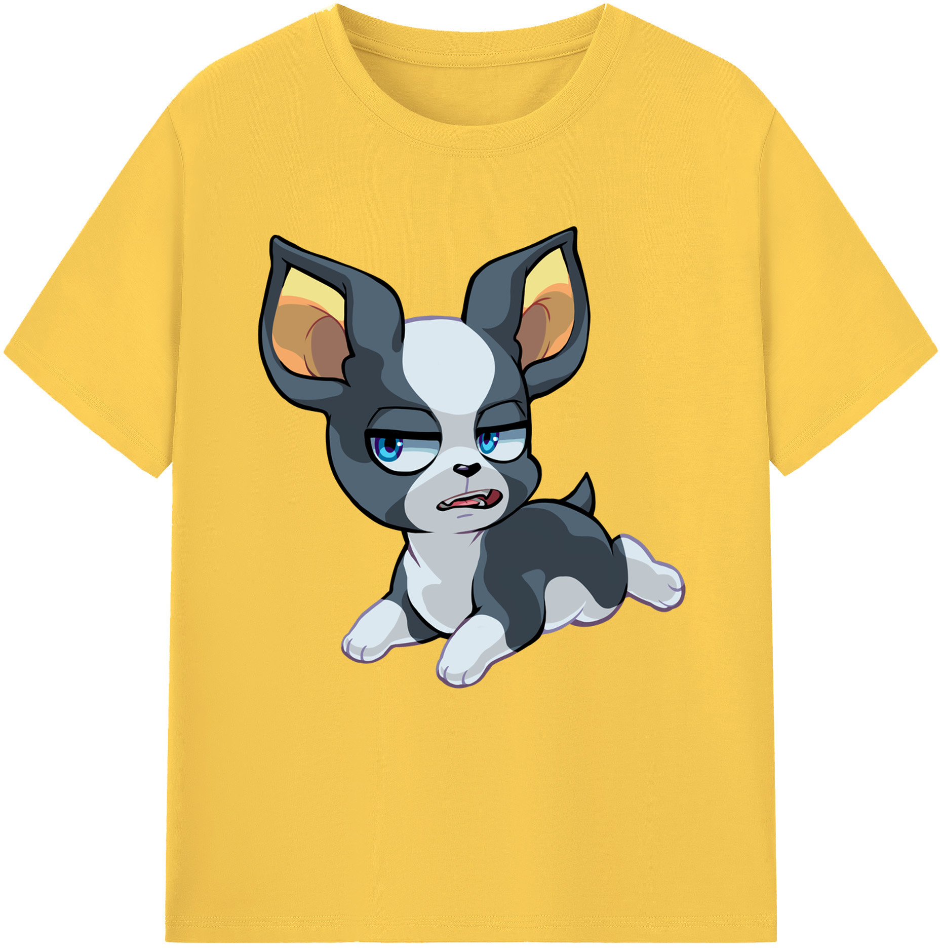 （画像用） ジョジョの奇妙な冒険 イギー JoJo's Bizarre Adventure Iggy 綿100％半袖Tシャツ（フロントプリント）