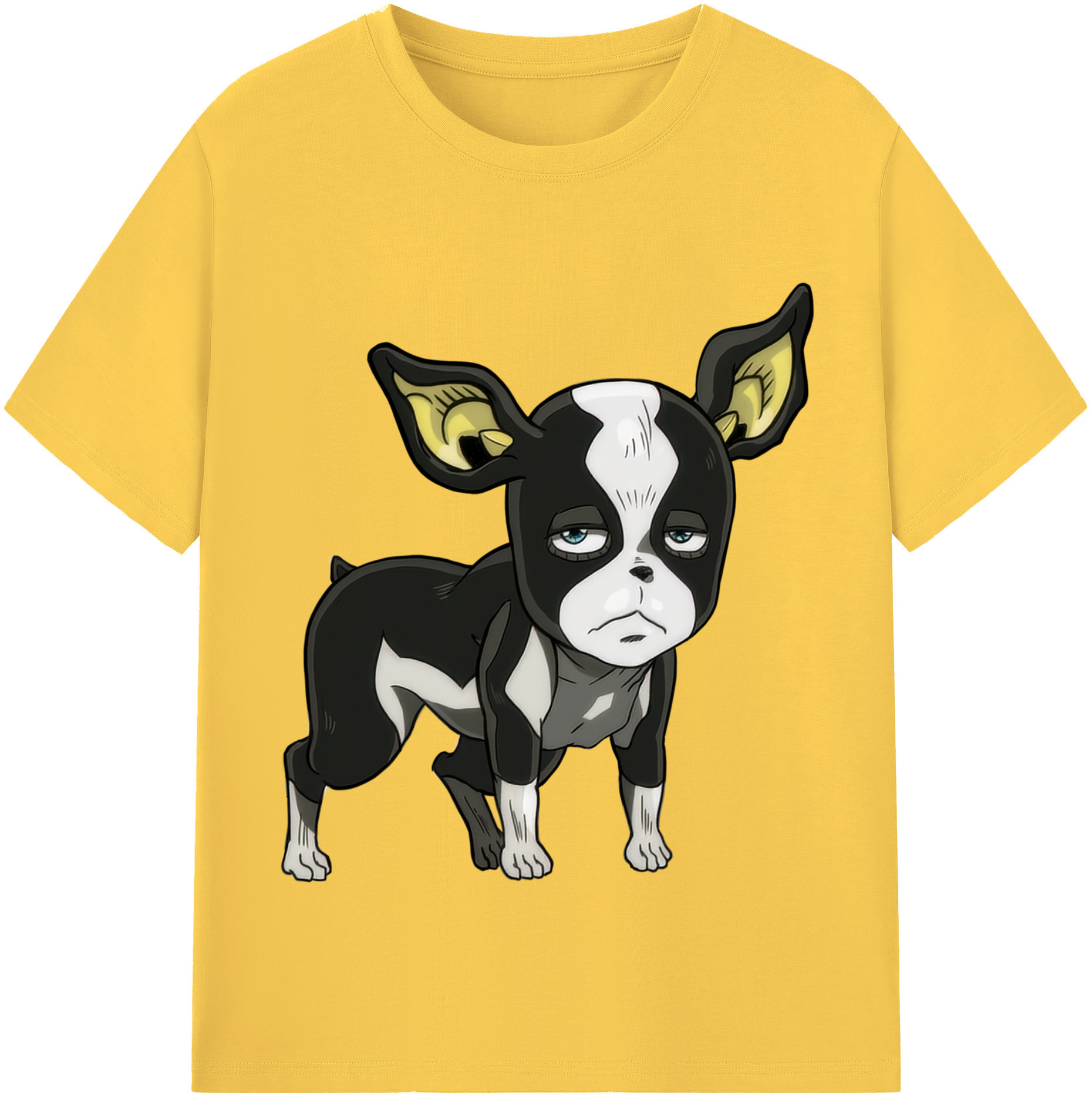 （画像用） ジョジョの奇妙な冒険 イギー JoJo's Bizarre Adventure Iggy 綿100％半袖Tシャツ（フロントプリント）