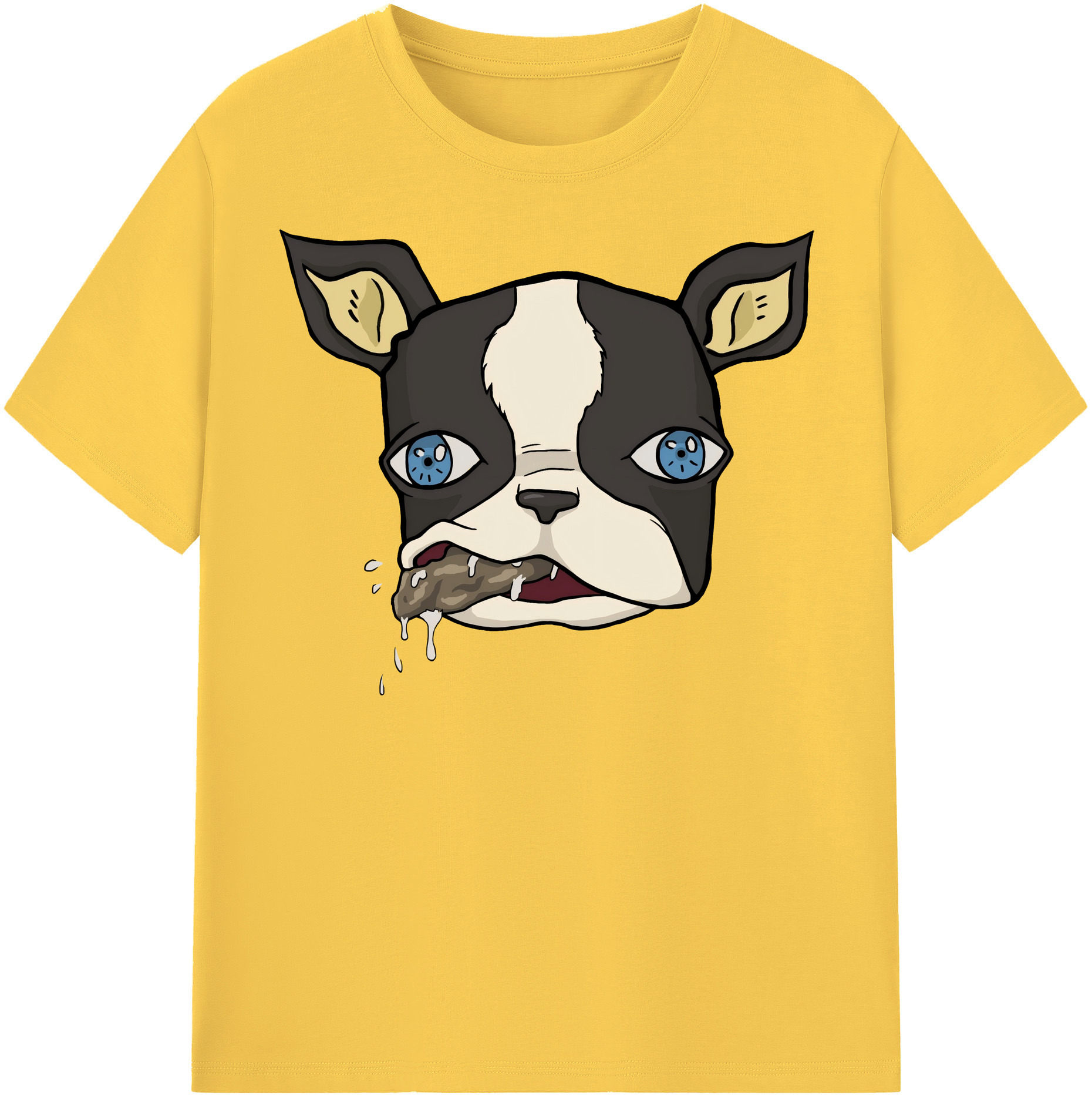 （画像用） ジョジョの奇妙な冒険 イギー JoJo's Bizarre Adventure Iggy 綿100％半袖Tシャツ（フロントプリント）