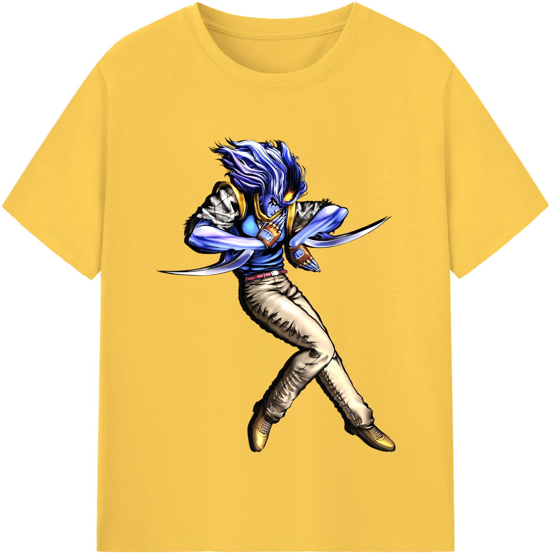 （画像用） ジョジョの奇妙な冒険 JoJo's Bizarre Adventure 綿100％半袖Tシャツ（フロントプリント）