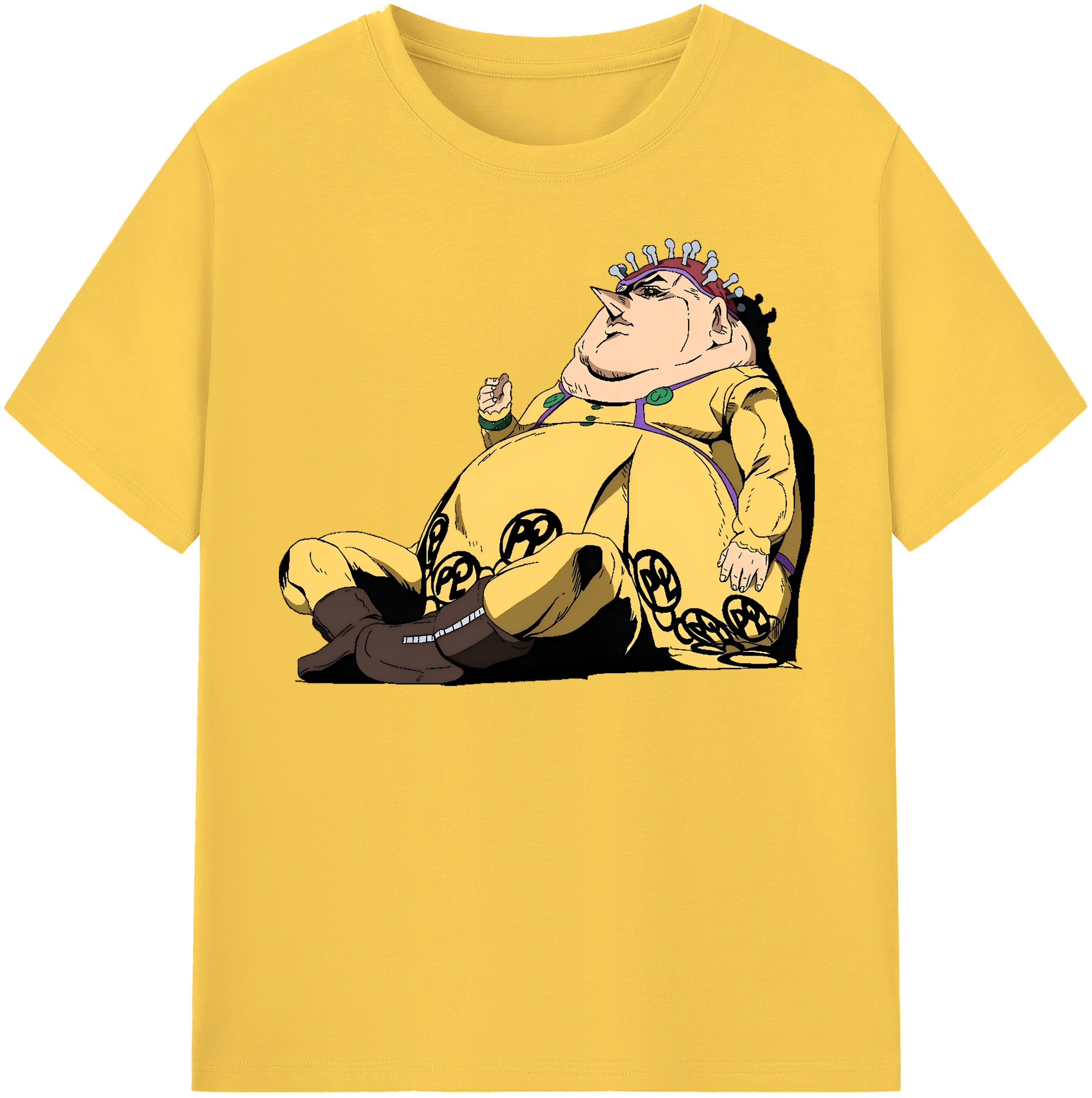 （画像用） ジョジョの奇妙な冒険 ポルポ JoJo's Bizarre Adventure Polpo 綿100％半袖Tシャツ（フロントプリント）