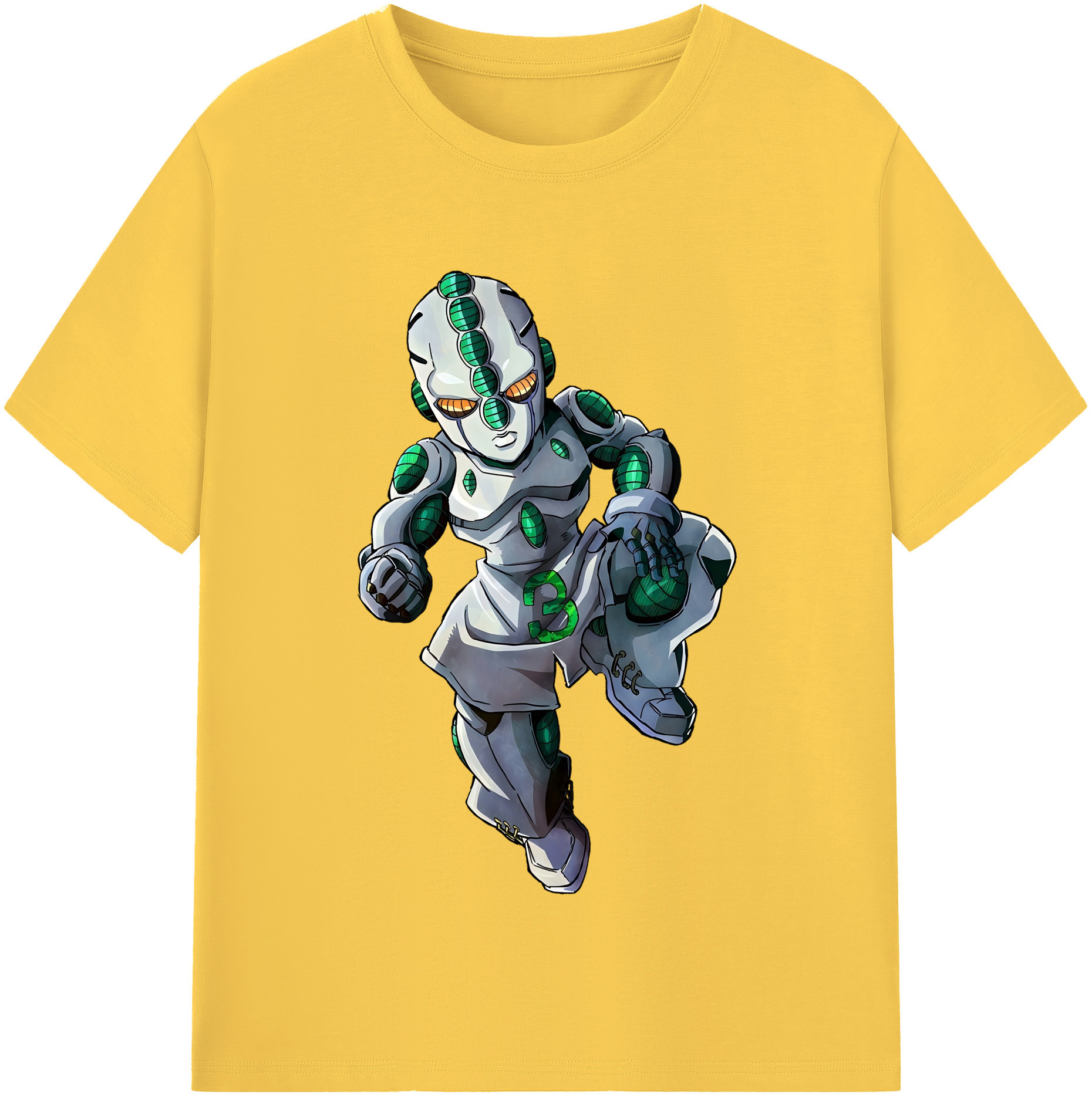 （画像用） ジョジョの奇妙な冒険 広瀨康一 JoJo's Bizarre Adventure Hirose Koichi 綿100％半袖Tシャツ（フロントプリント）